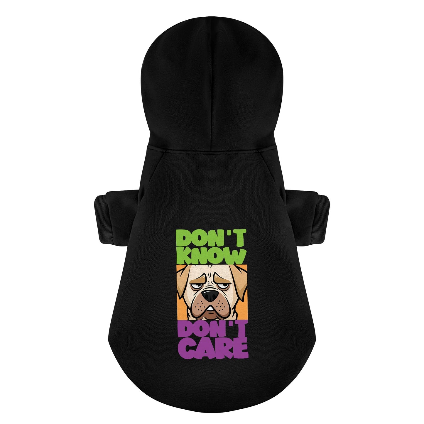 DONT KNOW DONT CARE - Labrador Hoodie - Dog Clothes