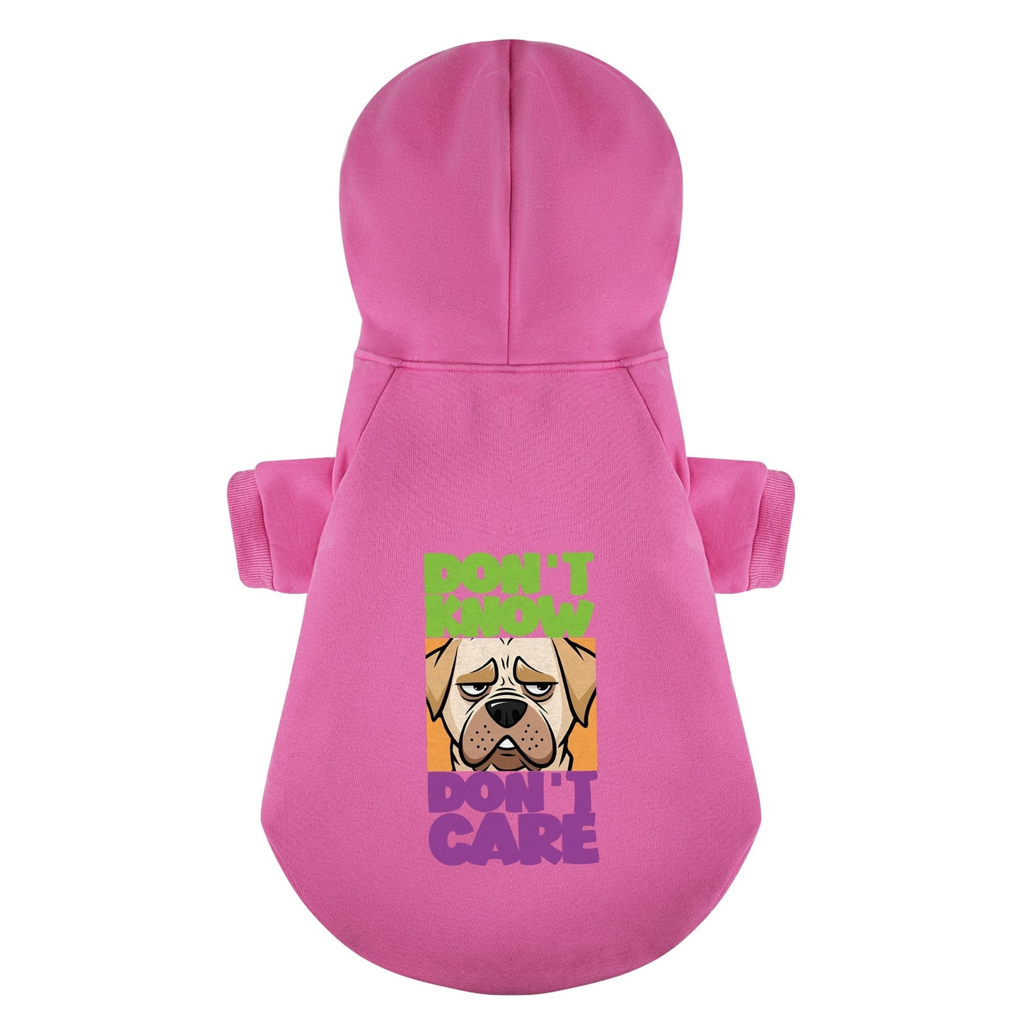 DONT KNOW DONT CARE - Labrador Hoodie - Dog Clothes