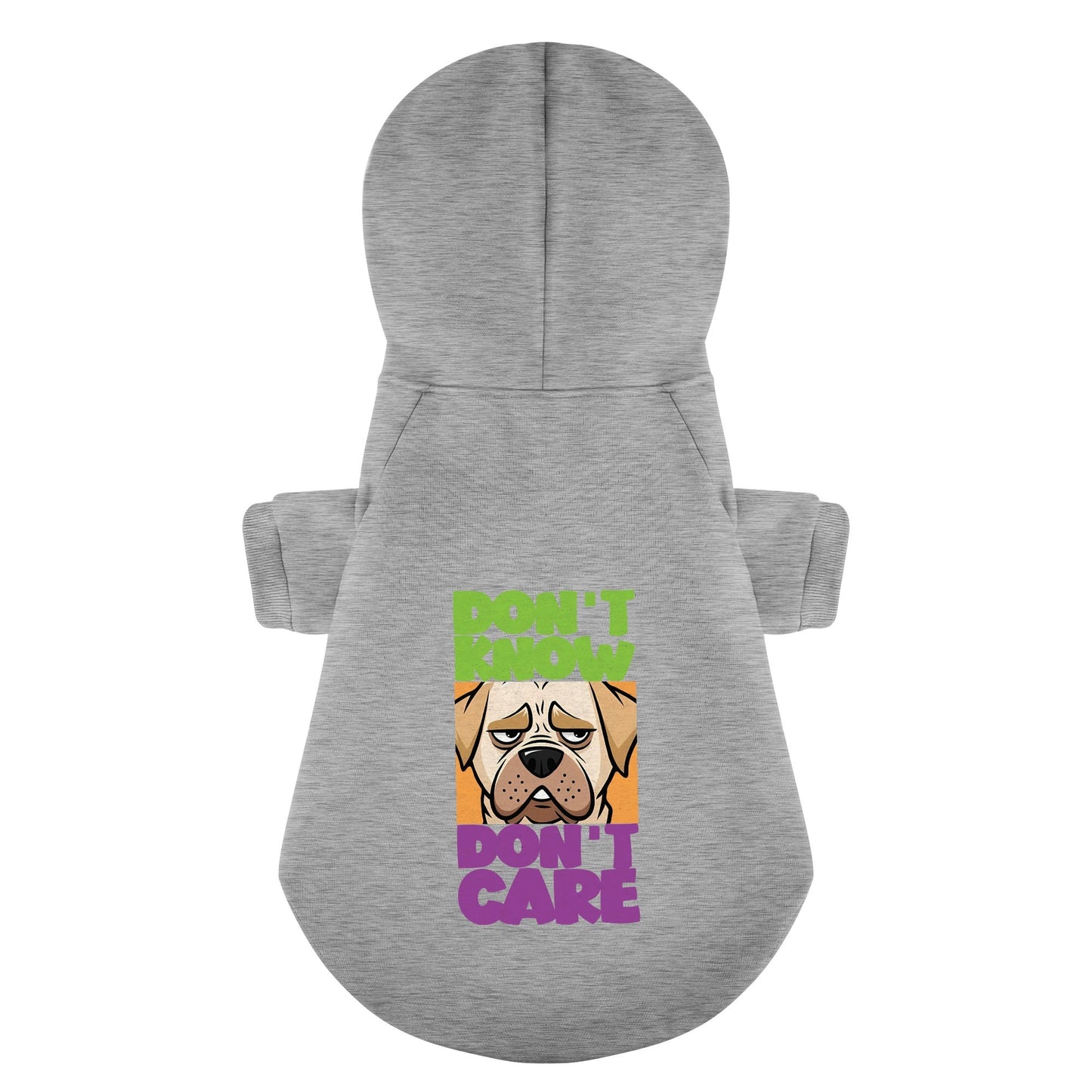 DONT KNOW DONT CARE - Labrador Hoodie - Dog Clothes