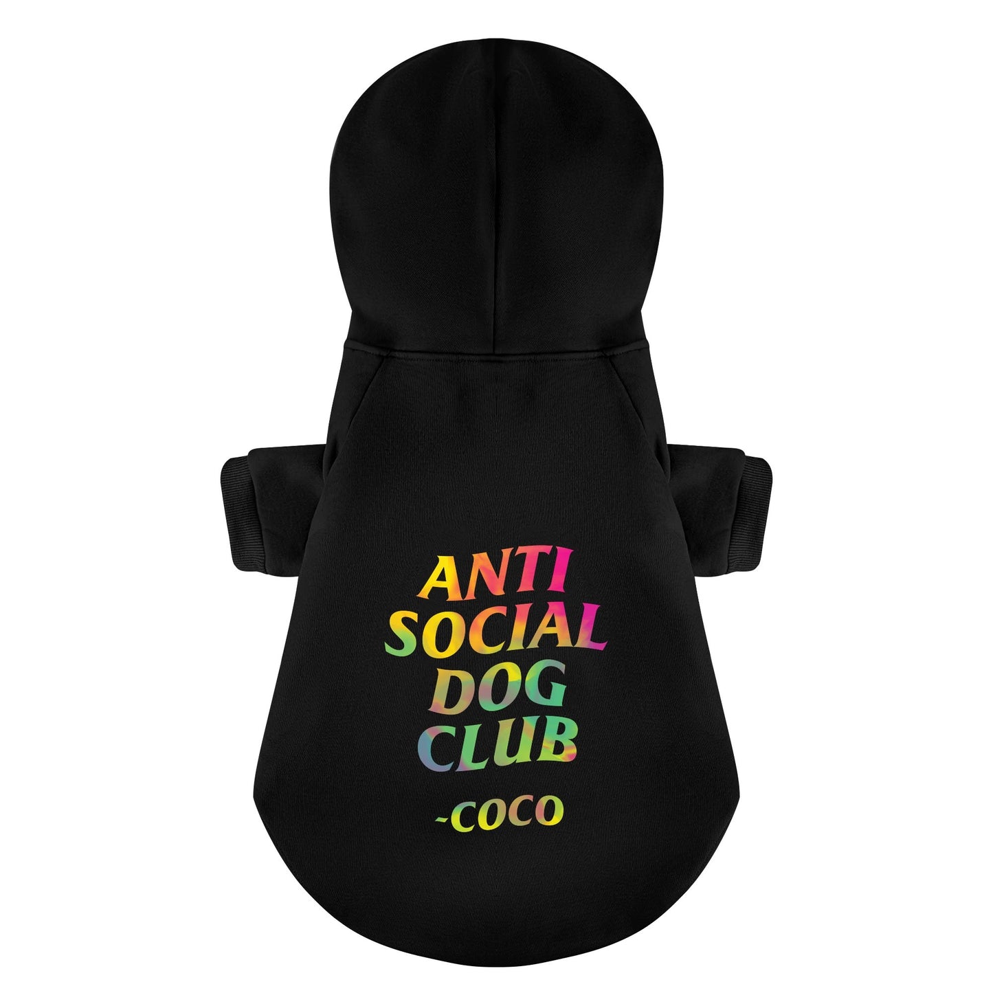 Anti-Social Dog Club - personalized hoodie with your dog name – dog hoodie – dog clothes