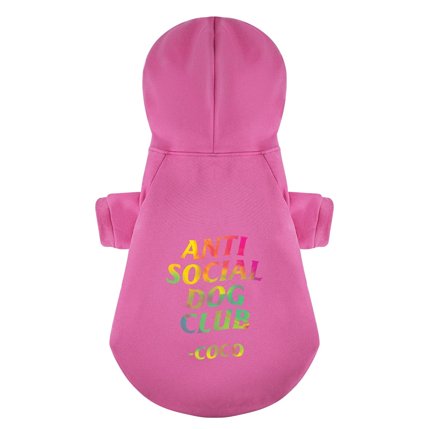 Anti-Social Dog Club - personalized hoodie with your dog name – dog hoodie – dog clothes