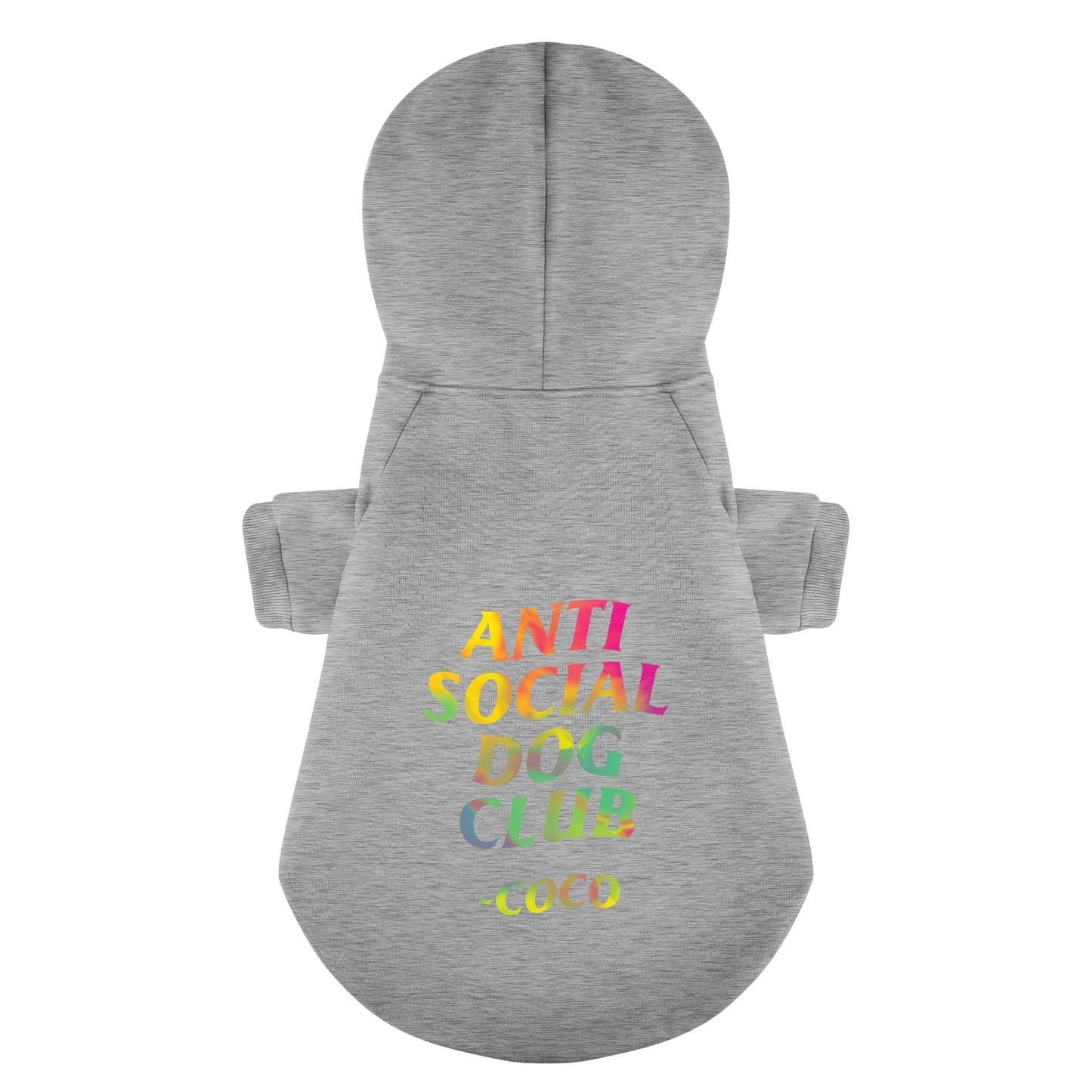 Anti-Social Dog Club - personalized hoodie with your dog name – dog hoodie – dog clothes