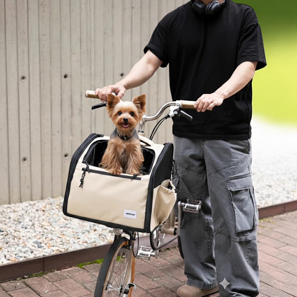 Detachable Dog Bike Carrier Bag