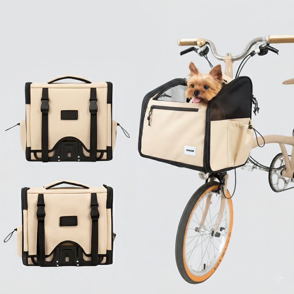Detachable Dog Bike Carrier Bag