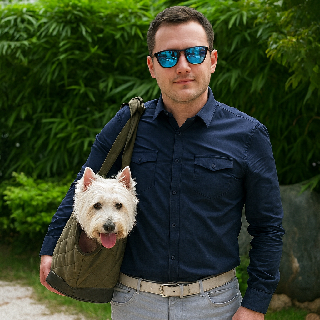 Luxury Quilted Dog Carrier Tote