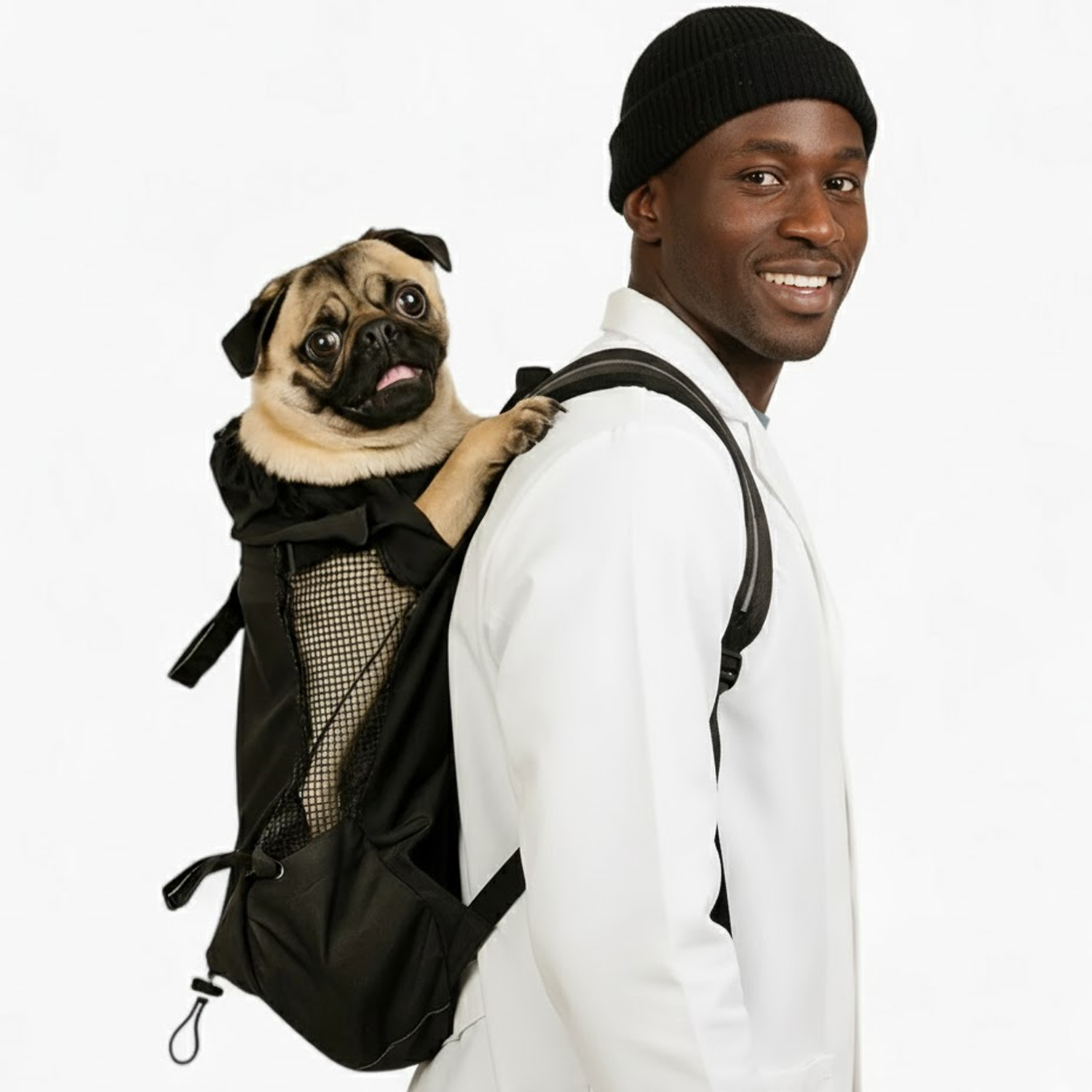 Backpack Carrier for Pug – Safe & Comfy Travel
