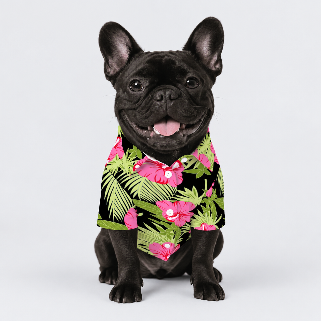 Dog Hawaiian shirt on a dog – 4PuP
