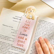 Personalized Acrylic Dog Bookmark – Unique Gift for Dog Lovers
