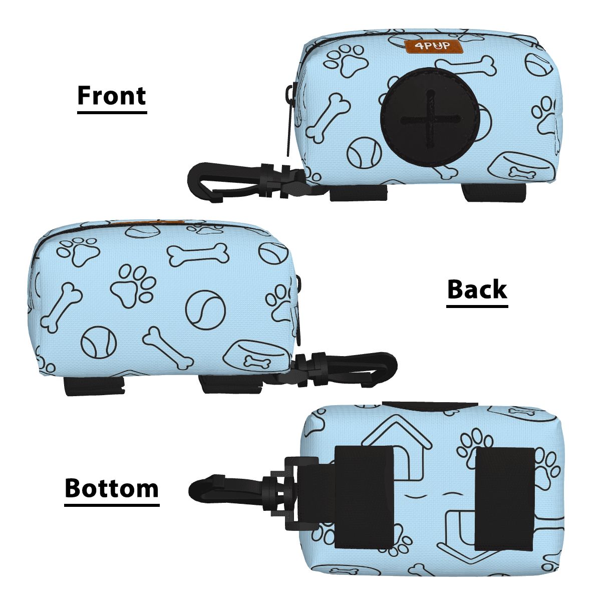 Rex  - Dog Poop Bag Holder  | Leash Attachment