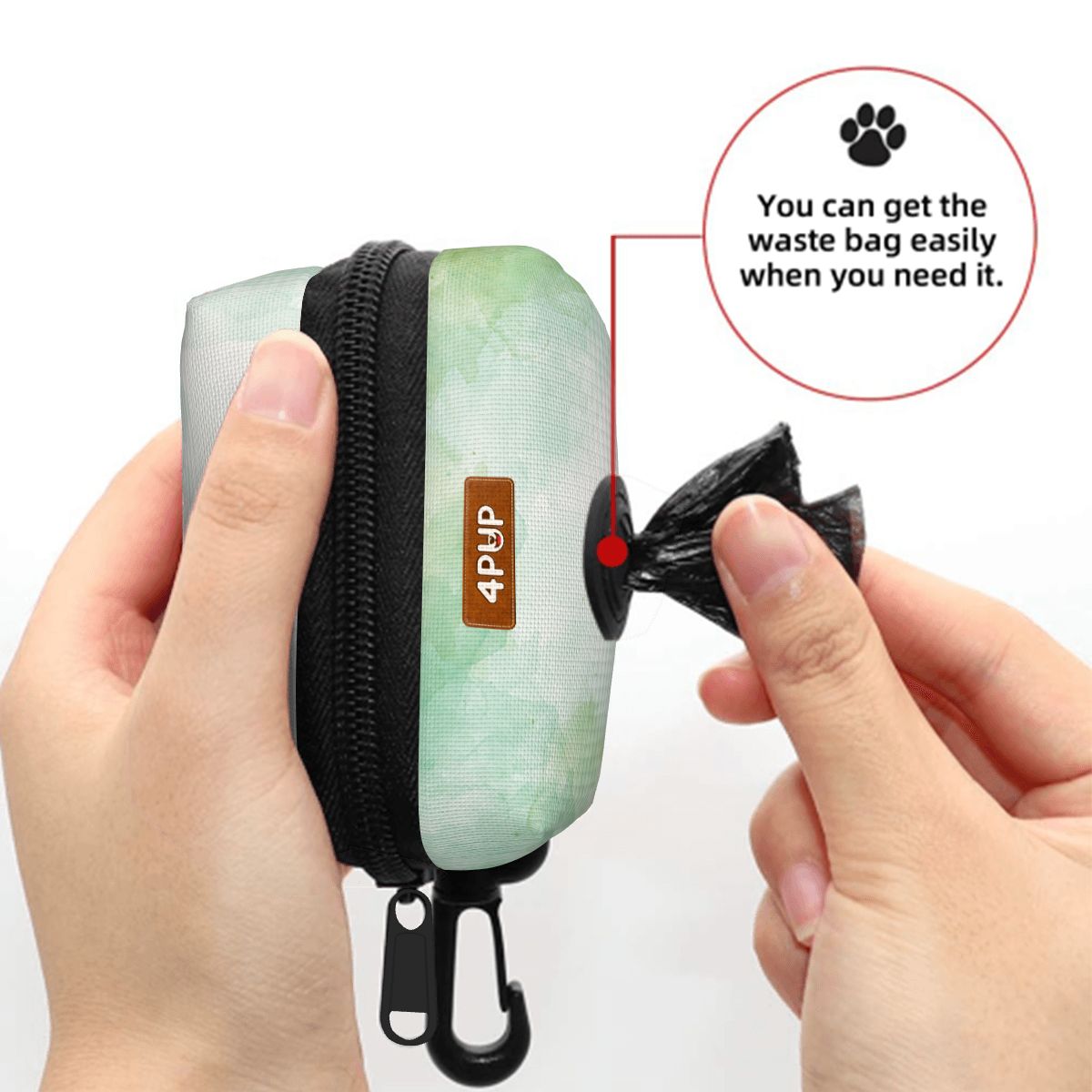 Toby  - Dog Poop Bag Holder  | Leash Attachment