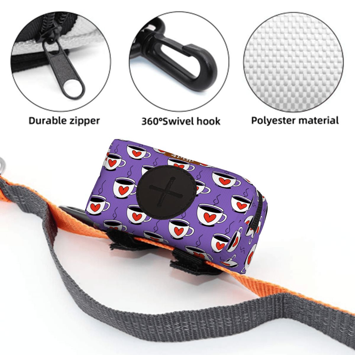 Winston - Dog Poop Bag Holder  | Leash Attachment
