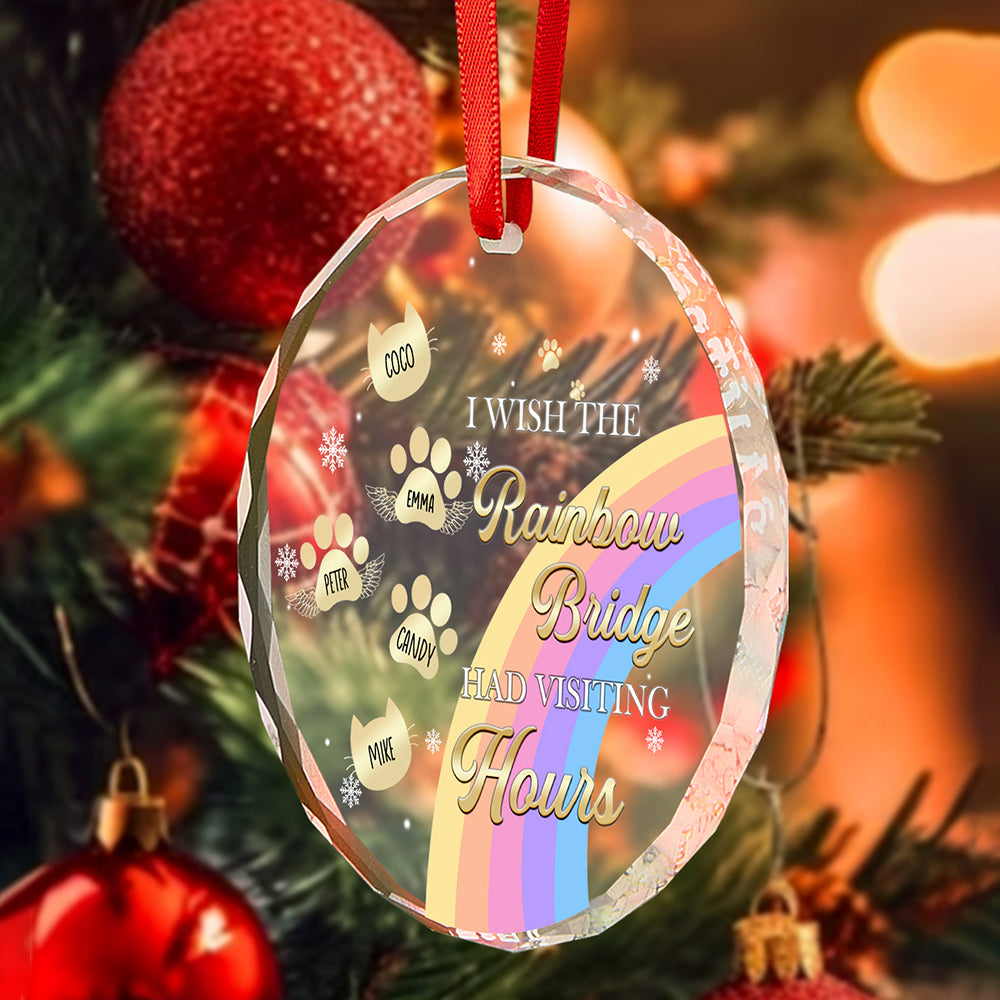 Personalized Dog Memorial Glass Ornament