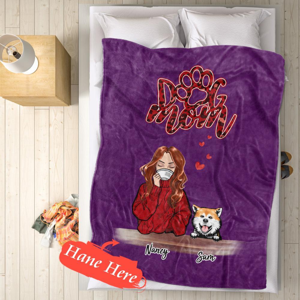 Personalized  Dog Photo Collage Blanket – Custom Flannel Throw Gift