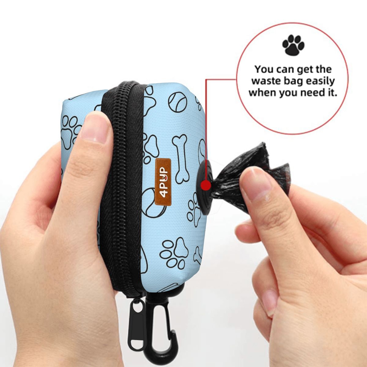 Rex  - Dog Poop Bag Holder  | Leash Attachment