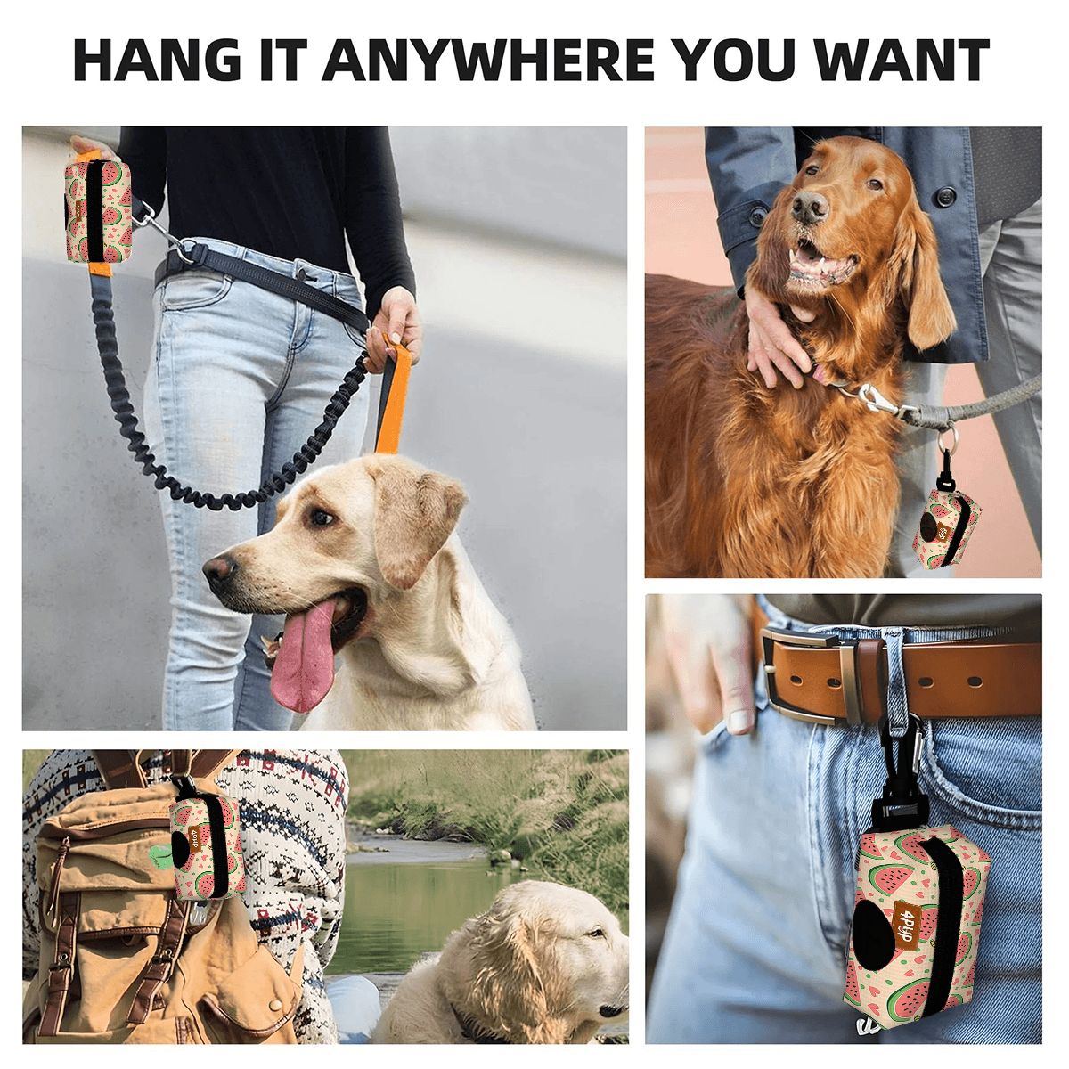 Coco  - Dog Poop Bag Holder  | Leash Attachment