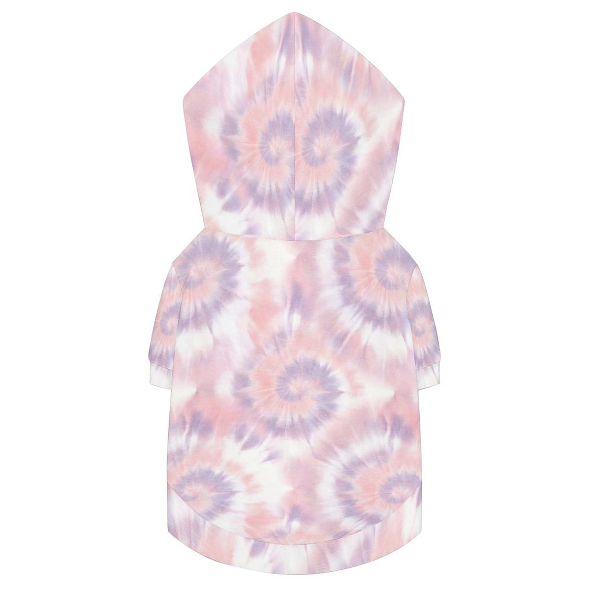 Pastel Swirl Tie-Dye Matching Dog Hoodie for Small and Big Dogs