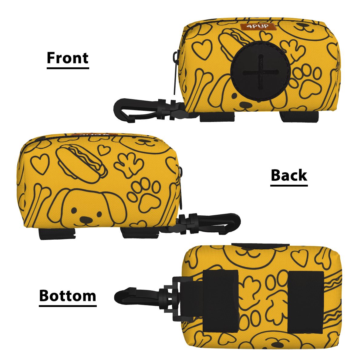 Milo - Dog Poop Bag Holder  | Leash Attachment