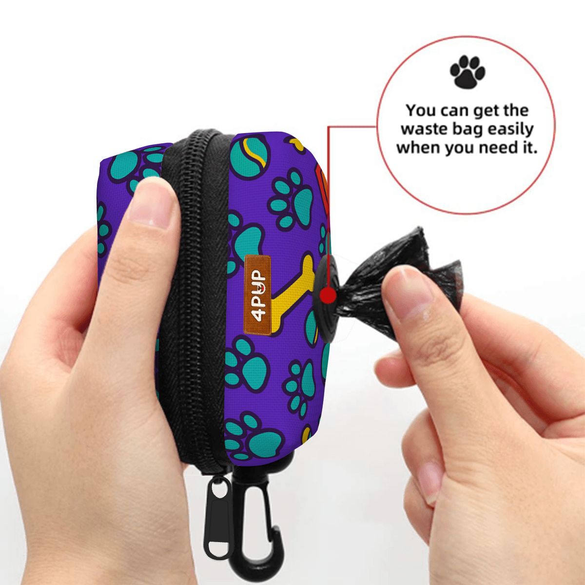 BELLA - Dog Poop Bag Holder  | Leash Attachment