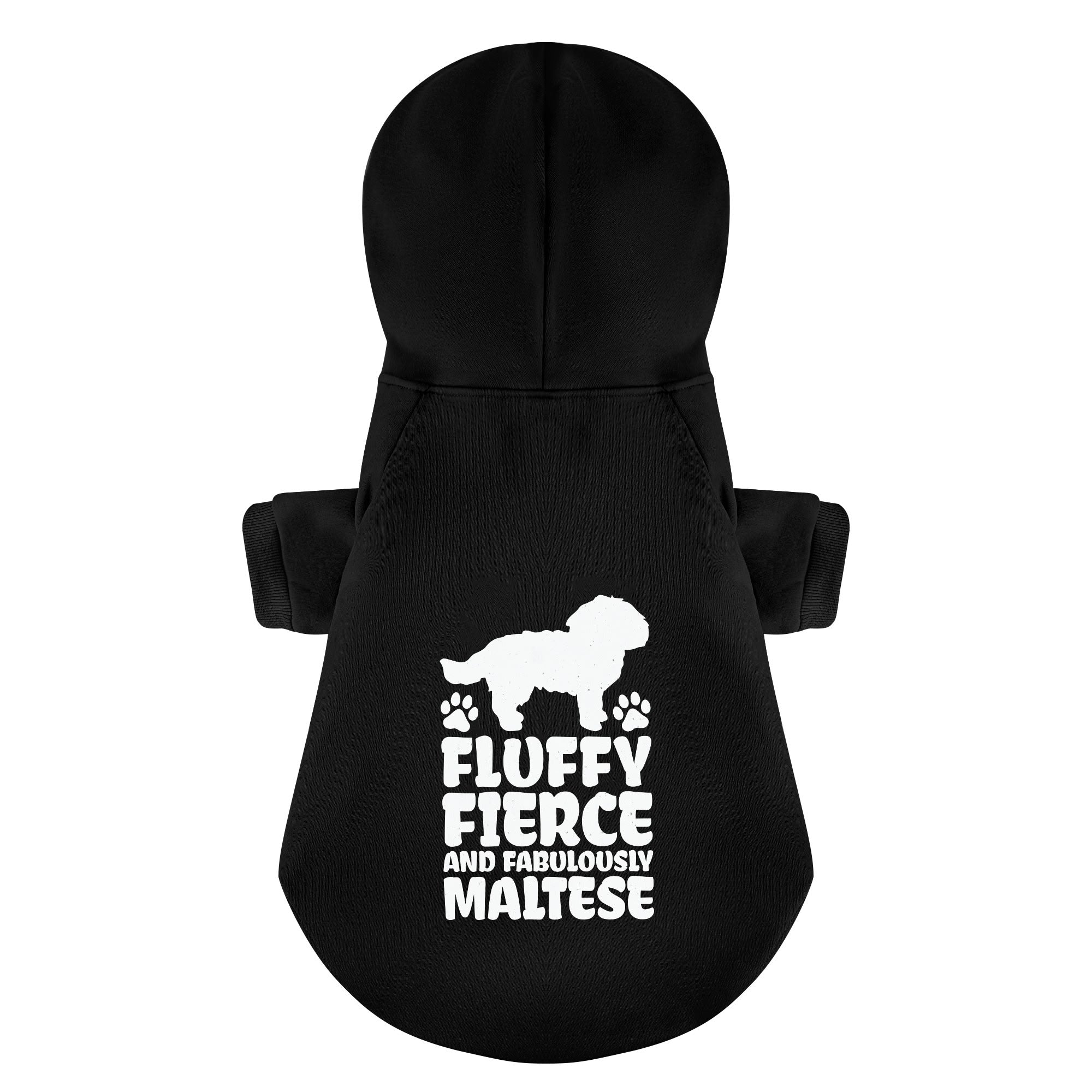 Fluffy, Fierce, and Fabulously Maltese - Maltese Dog Hoodie