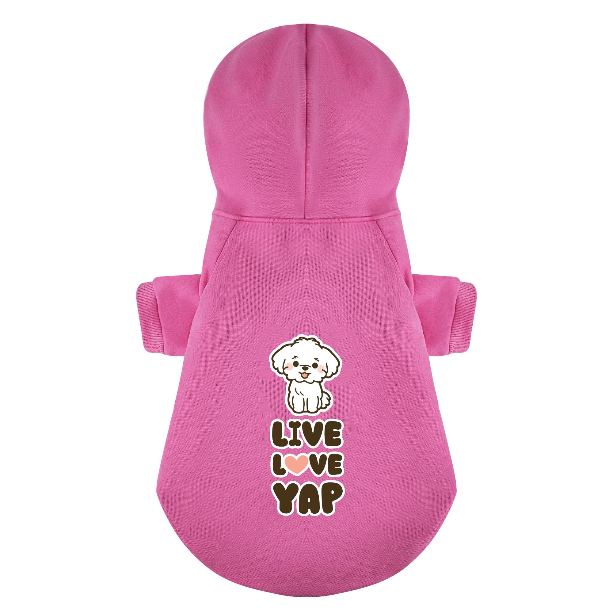 Live, Love, Yap - Maltese Dog Hoodie