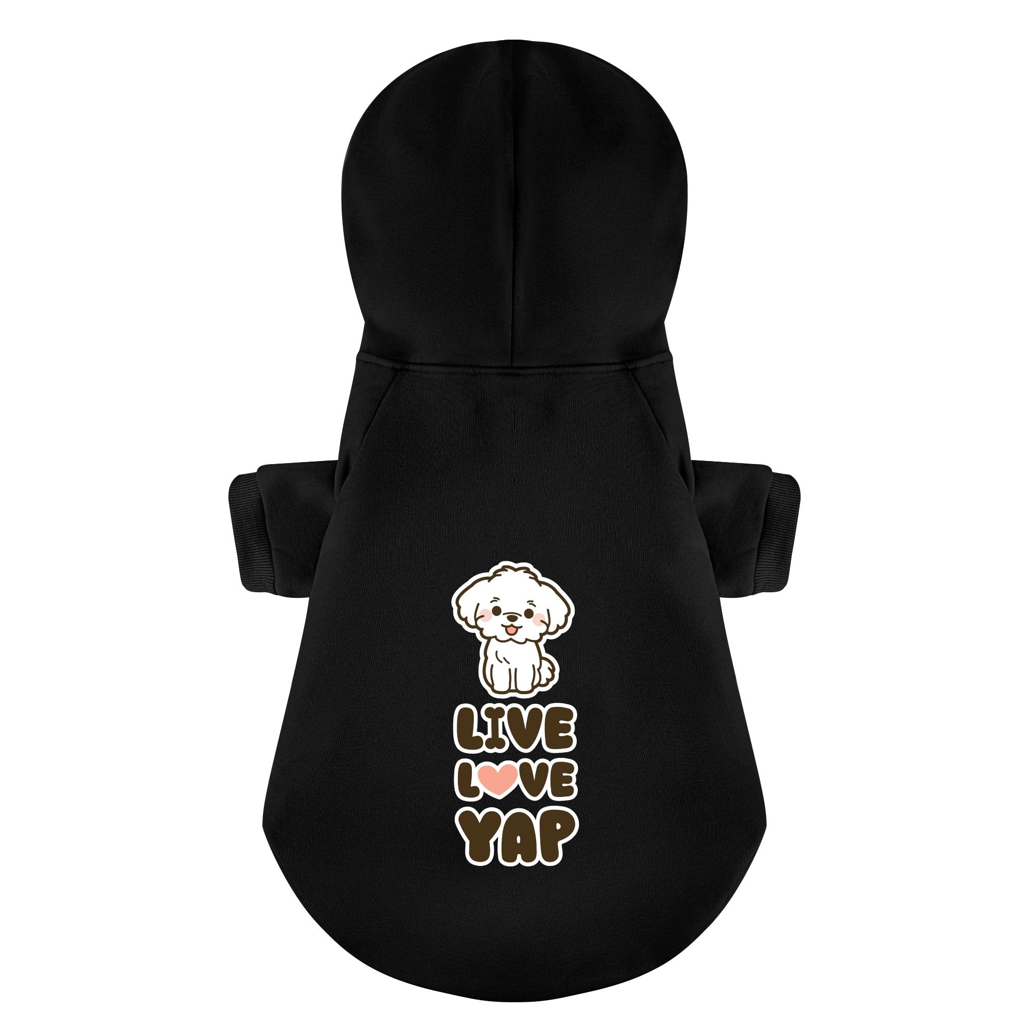 Live, Love, Yap - Maltese Dog Hoodie