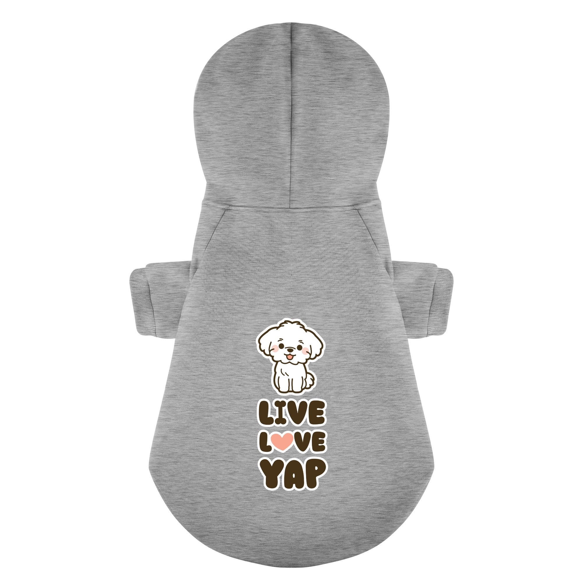 Live, Love, Yap - Maltese Dog Hoodie
