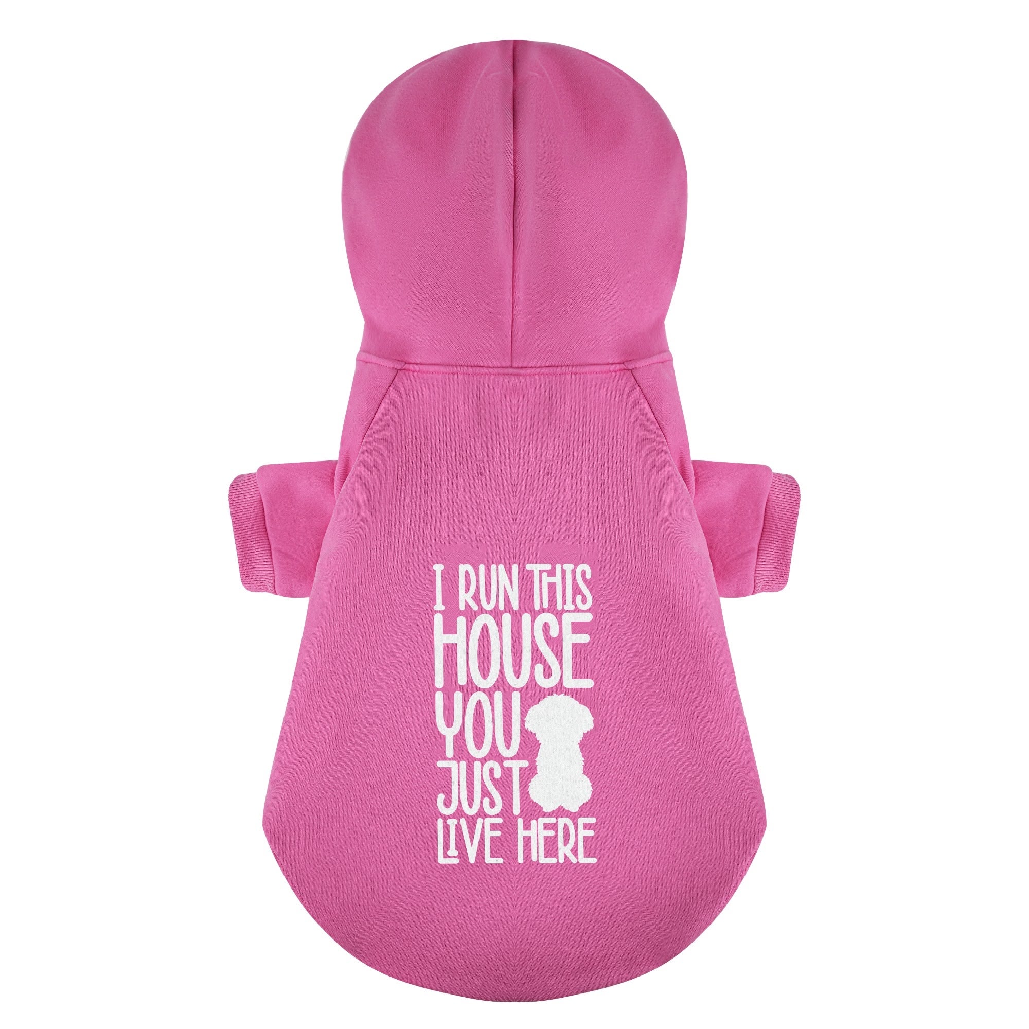 I run this house, you just live here – still cute  - Maltese Dog Hoodie
