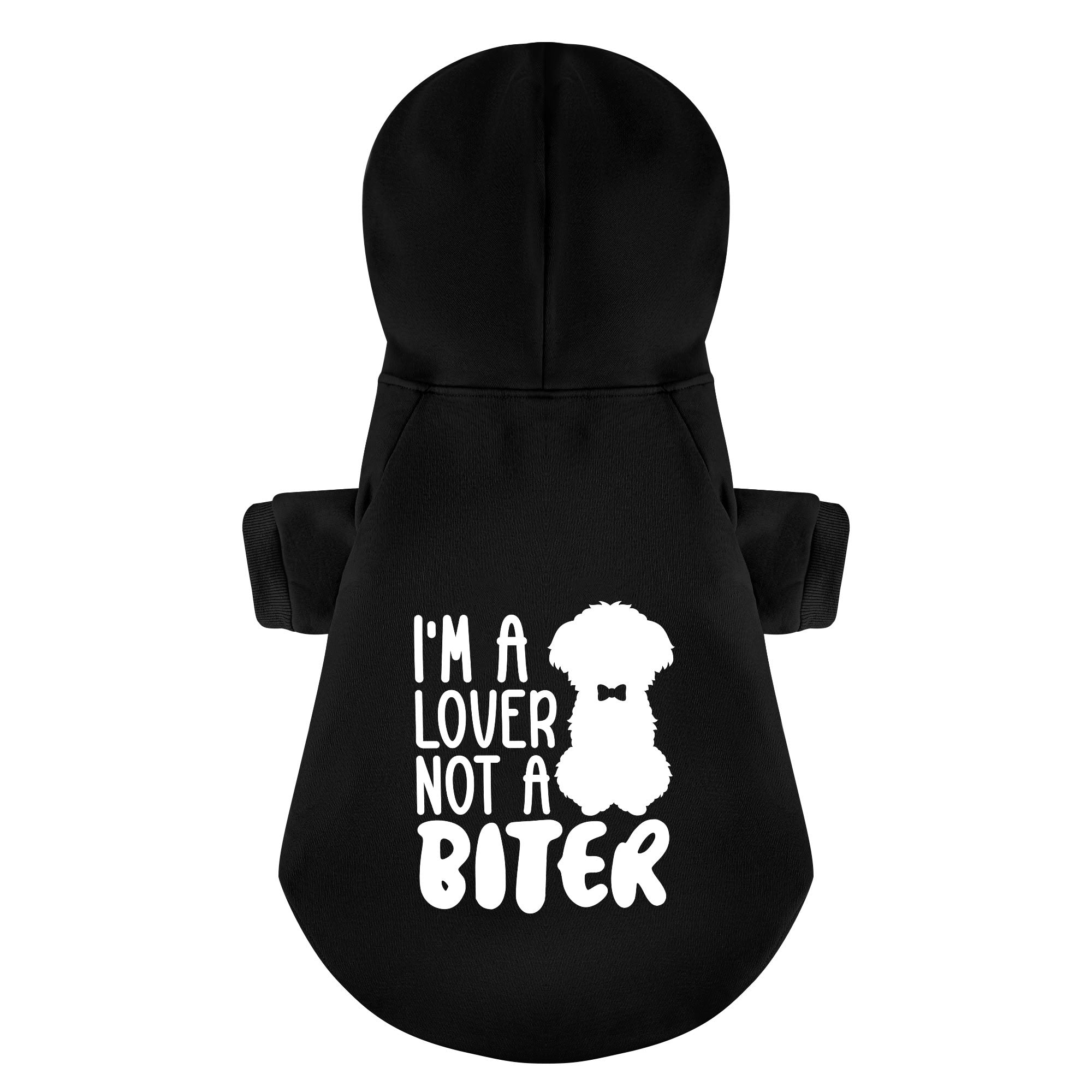 Im a lover not a biter - Maltese Dog Hoodie