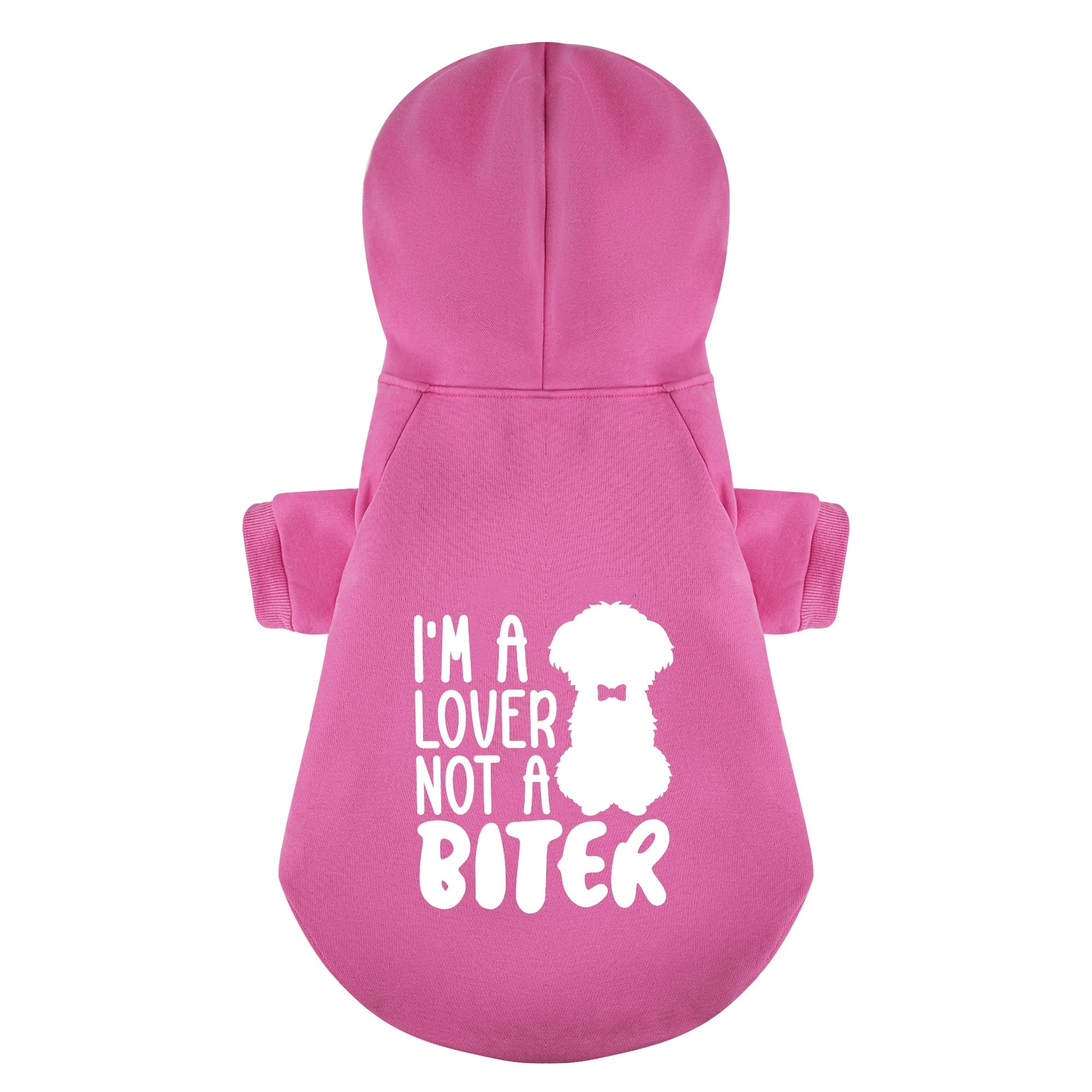 Im a lover not a biter - Maltese Dog Hoodie