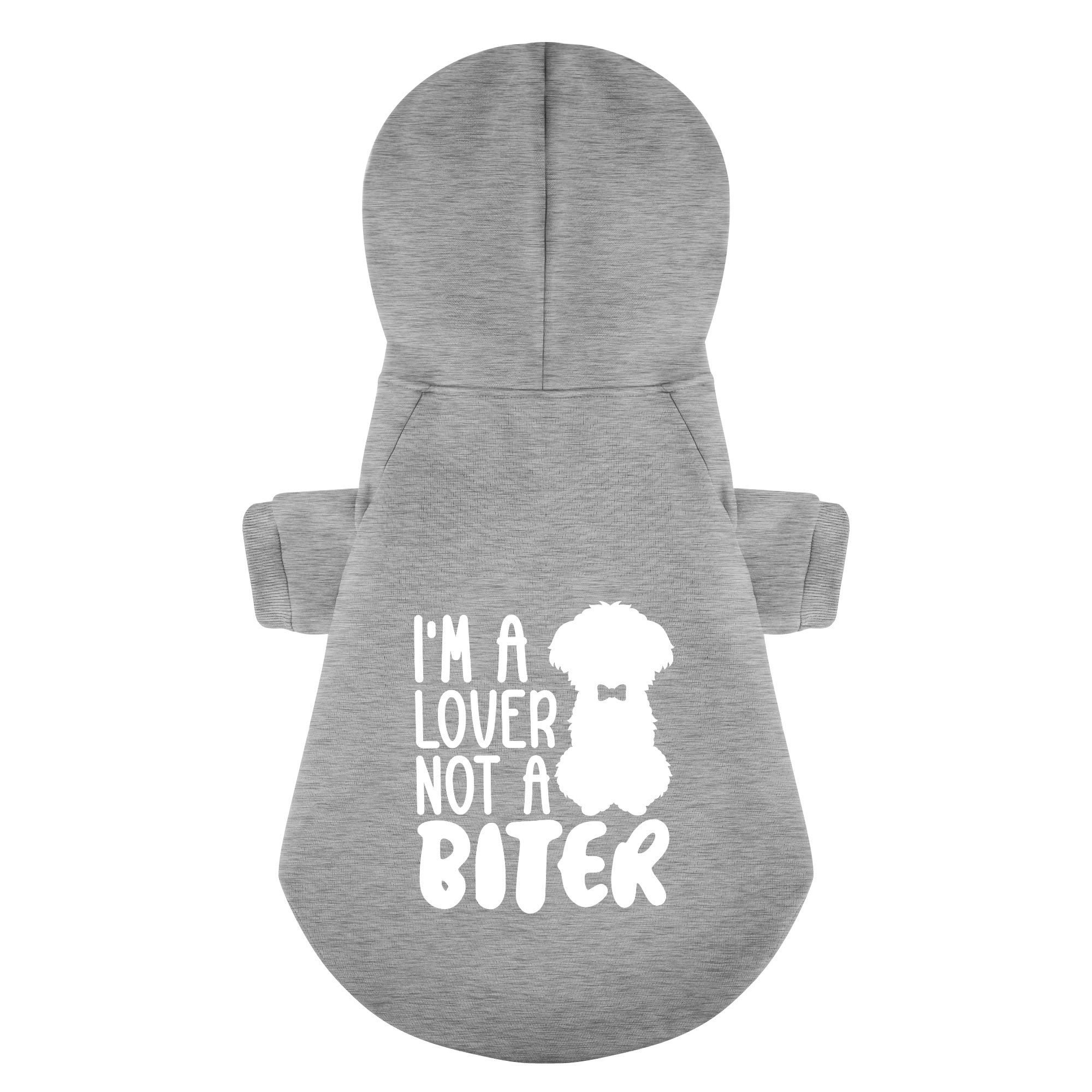 Im a lover not a biter - Maltese Dog Hoodie