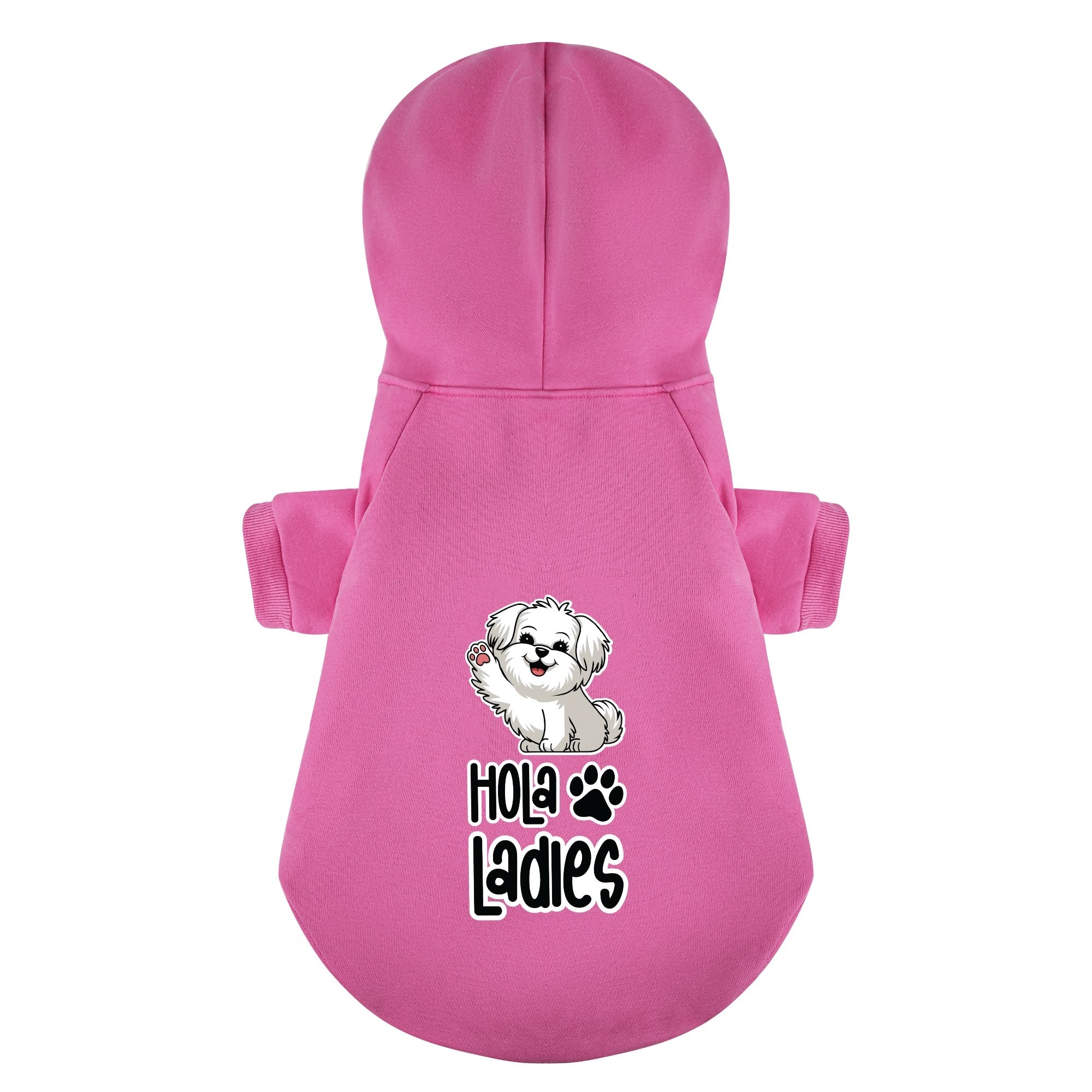 Hola Ladies  - Maltese Dog Hoodie