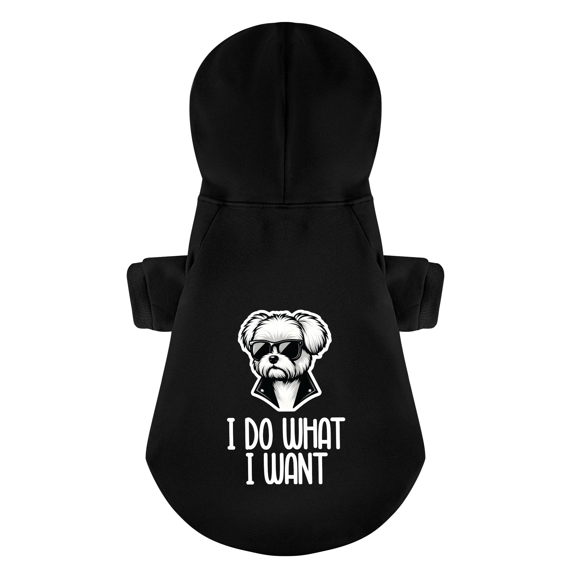 I do what I want - Maltese Dog Hoodie