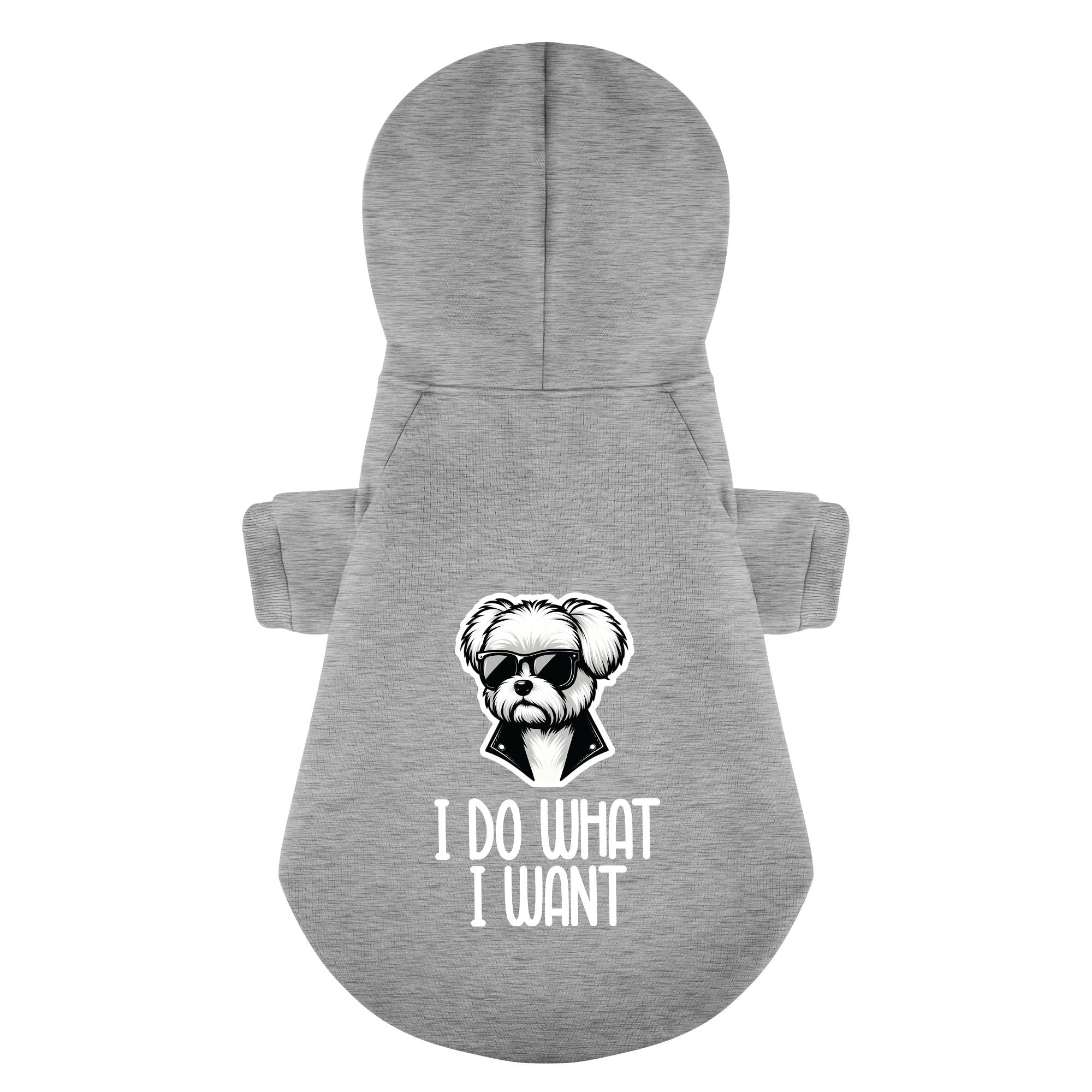 I do what I want - Maltese Dog Hoodie