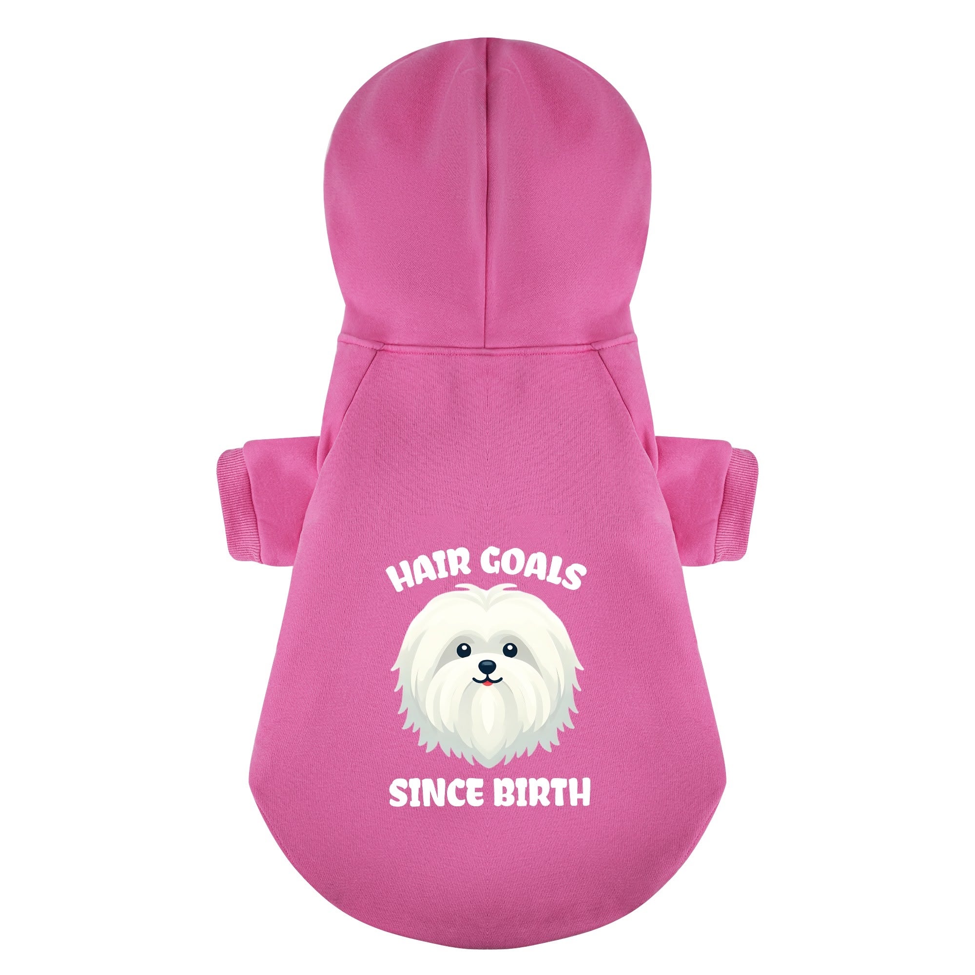 Hair Goals Since Birth - Maltese Dog Hoodie