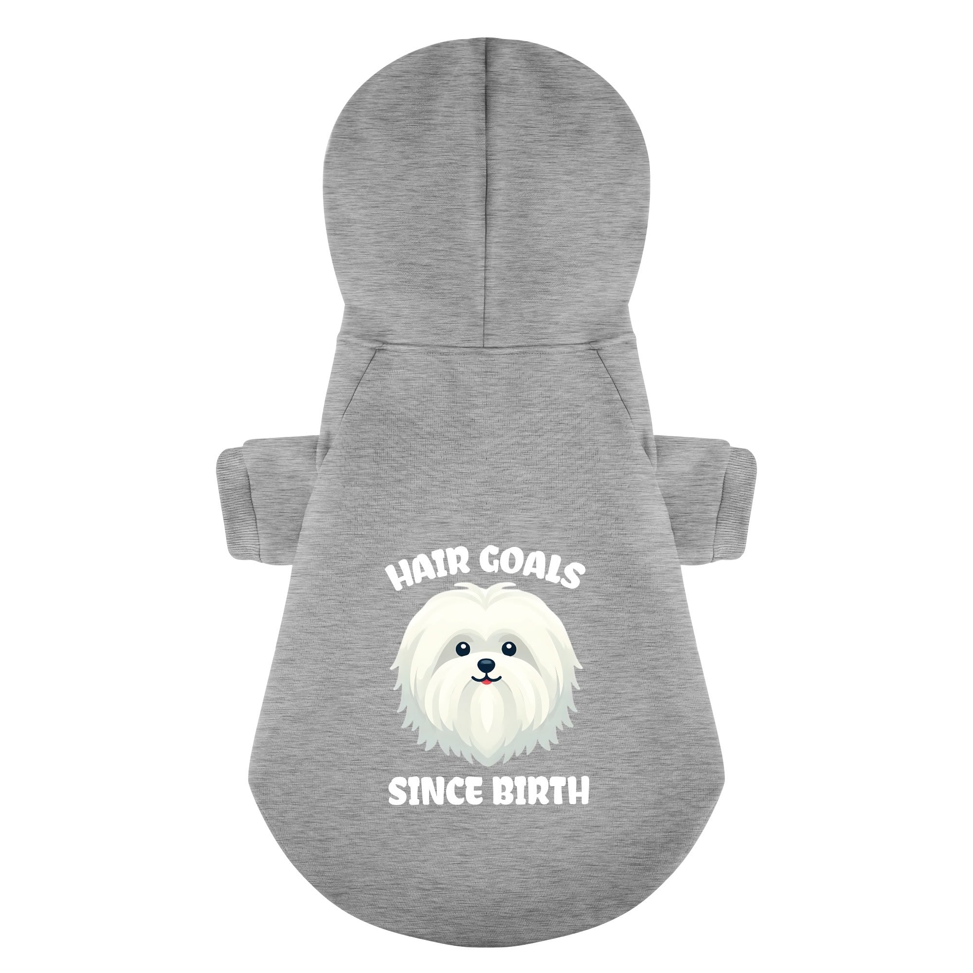 Hair Goals Since Birth - Maltese Dog Hoodie