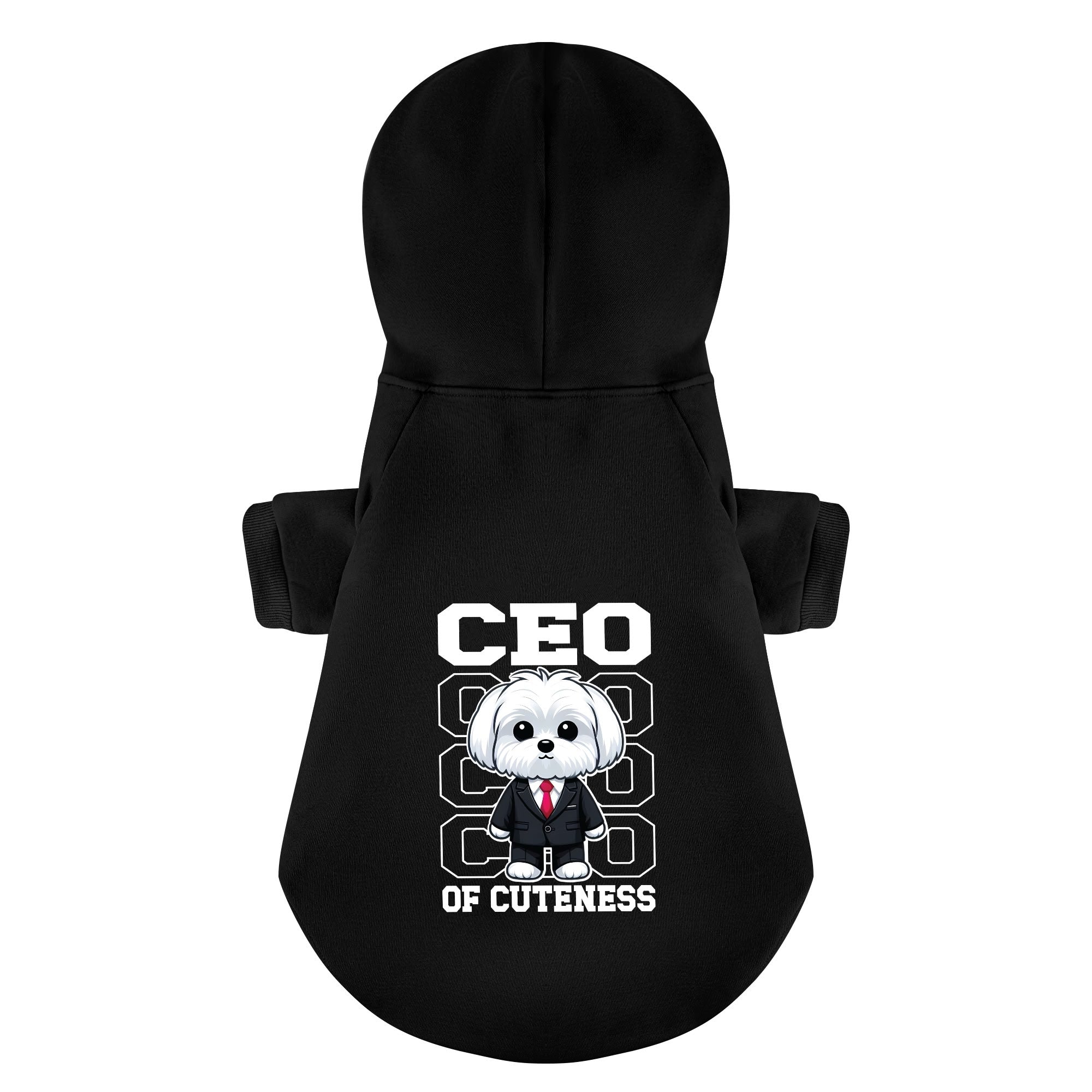CEO of Cuteness  - Maltese Dog Hoodie