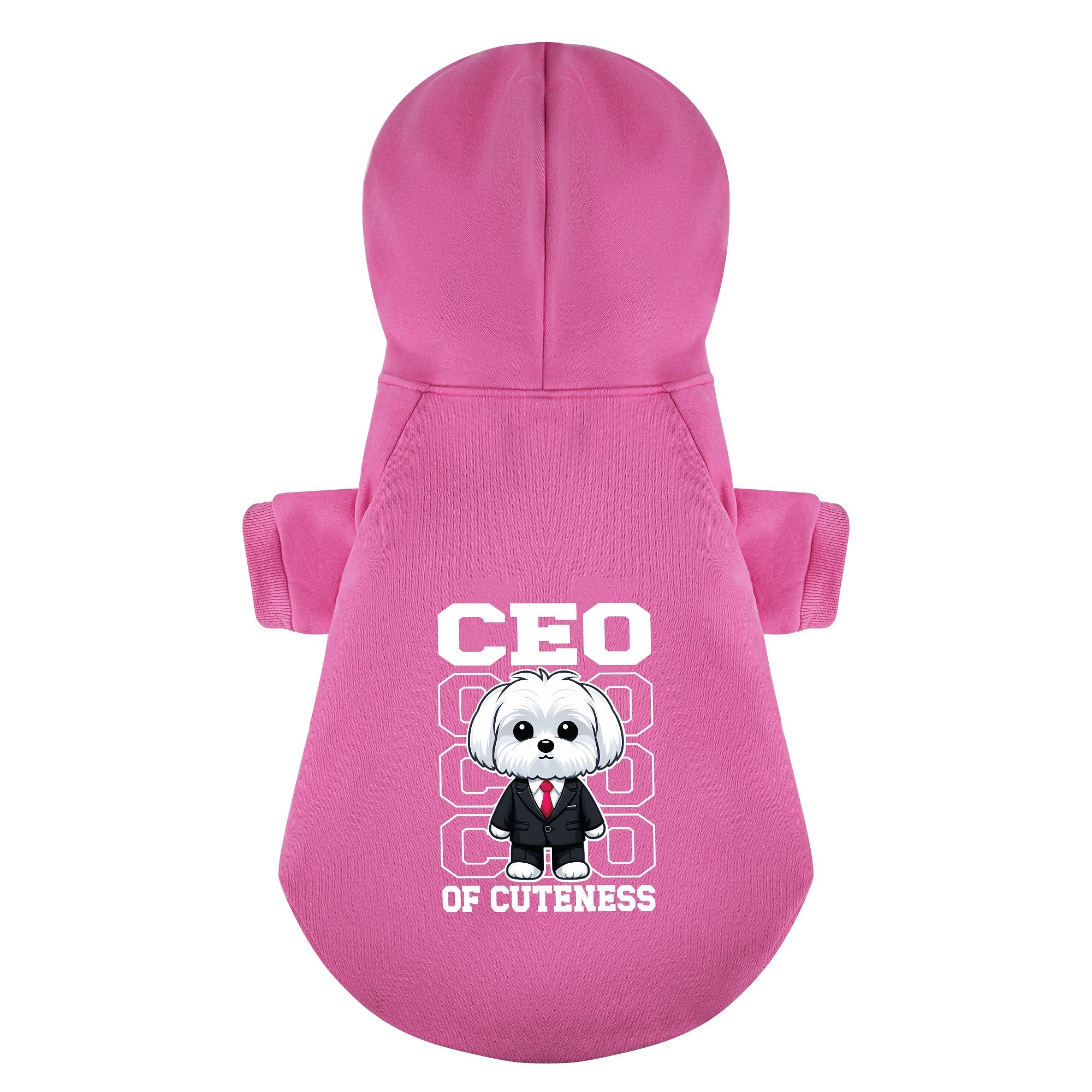 CEO of Cuteness  - Maltese Dog Hoodie