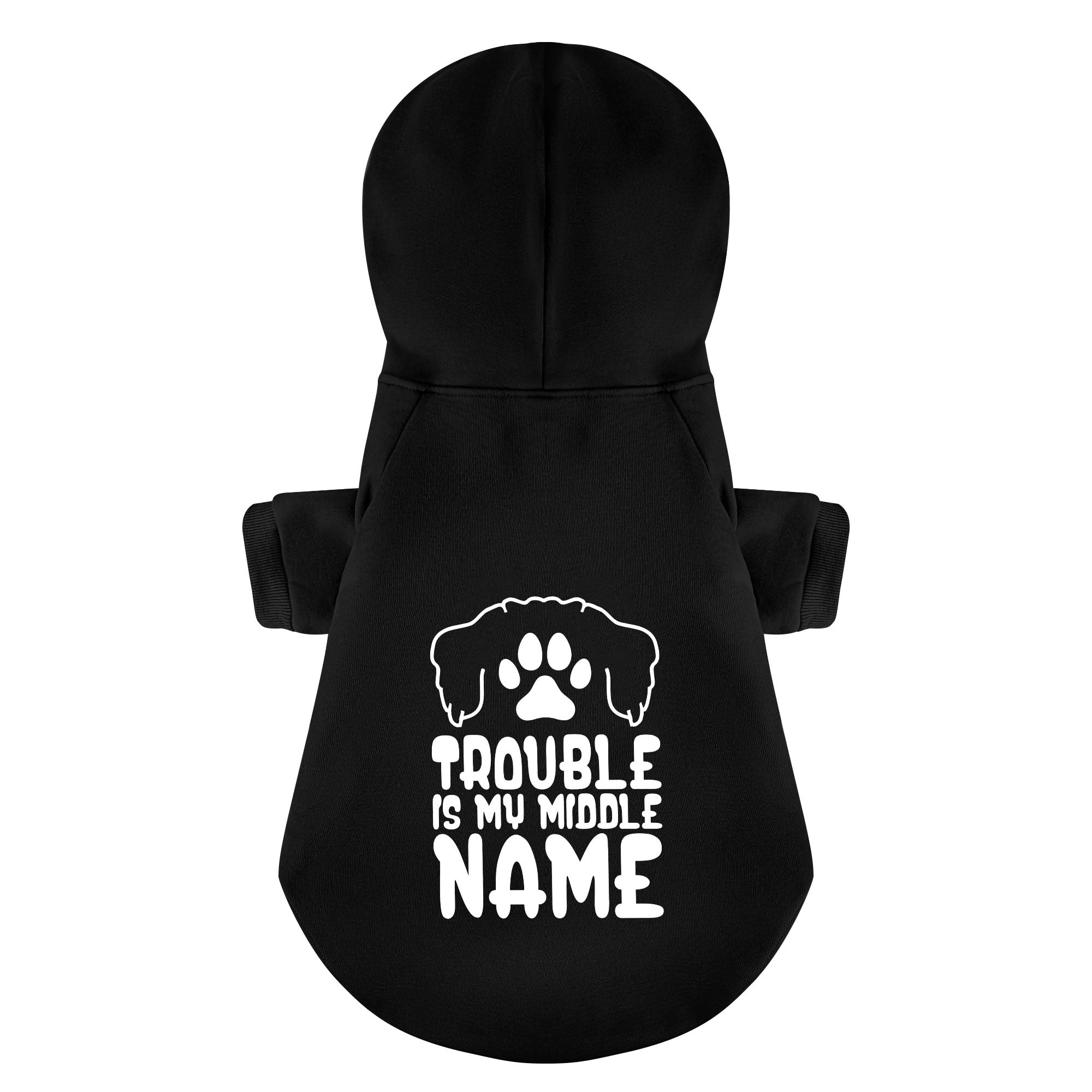 Trouble is My Middle Name - Maltese Dog Hoodie