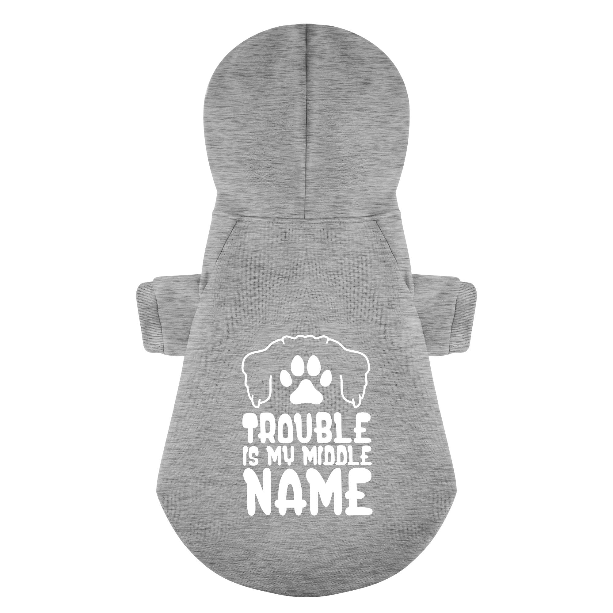 Trouble is My Middle Name - Maltese Dog Hoodie