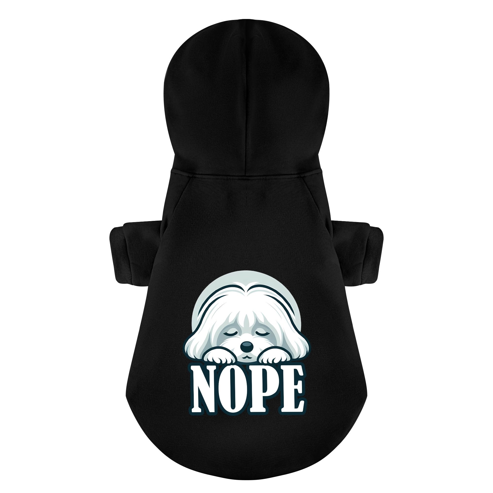 NOPE  - Maltese Dog Hoodie