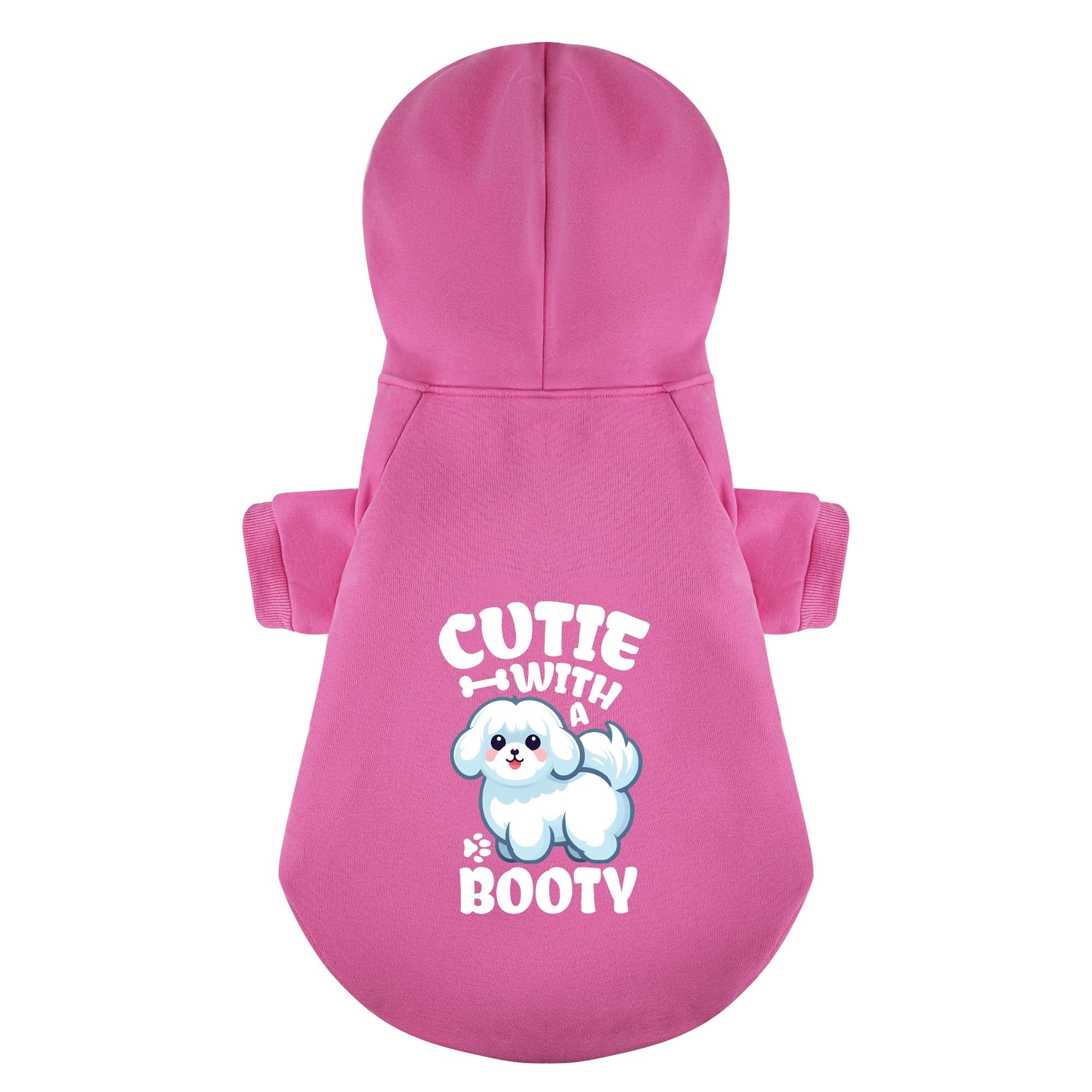 Cutie with a Booty  - Maltese Dog Hoodie