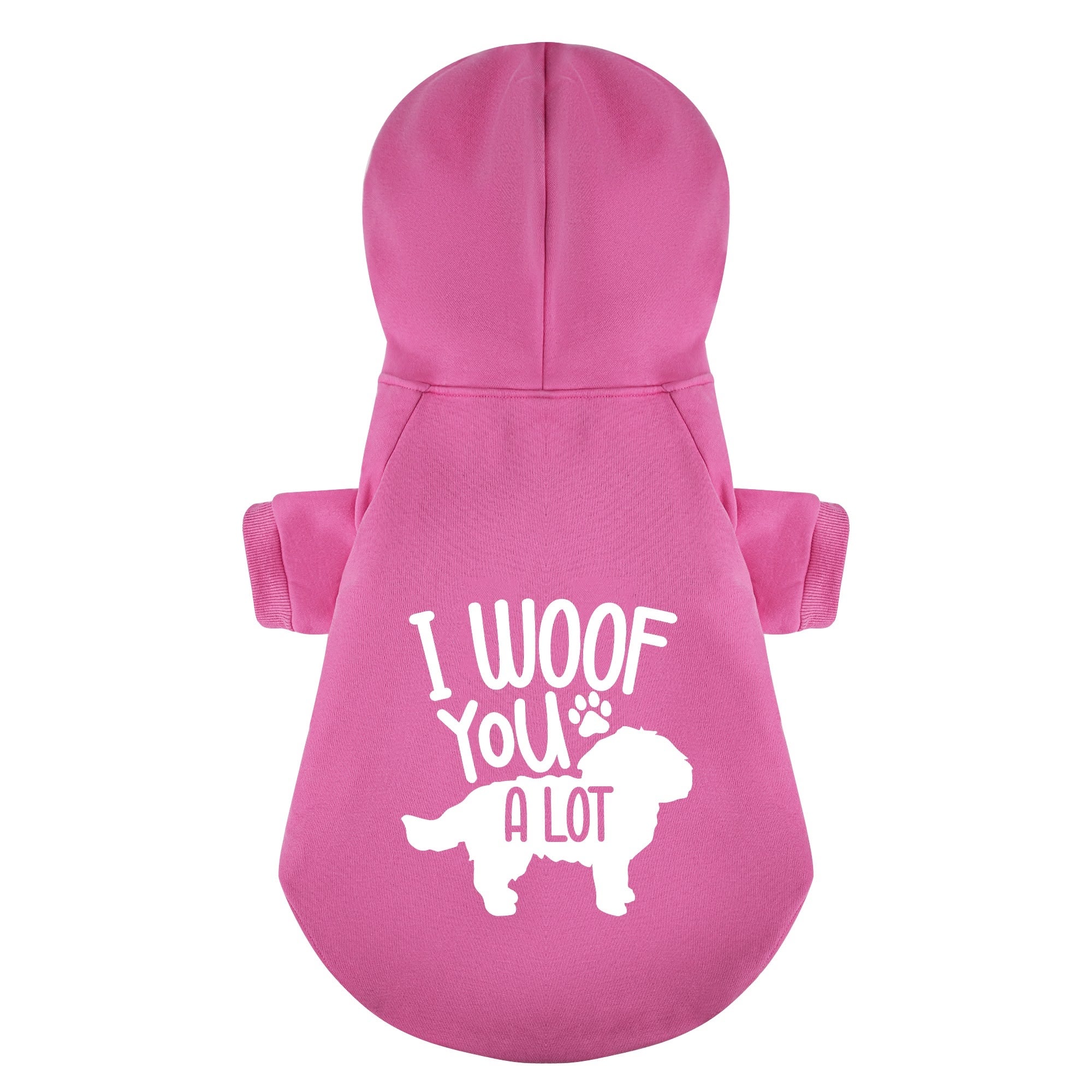 I Woof You a Lot  - Maltese Dog Hoodie