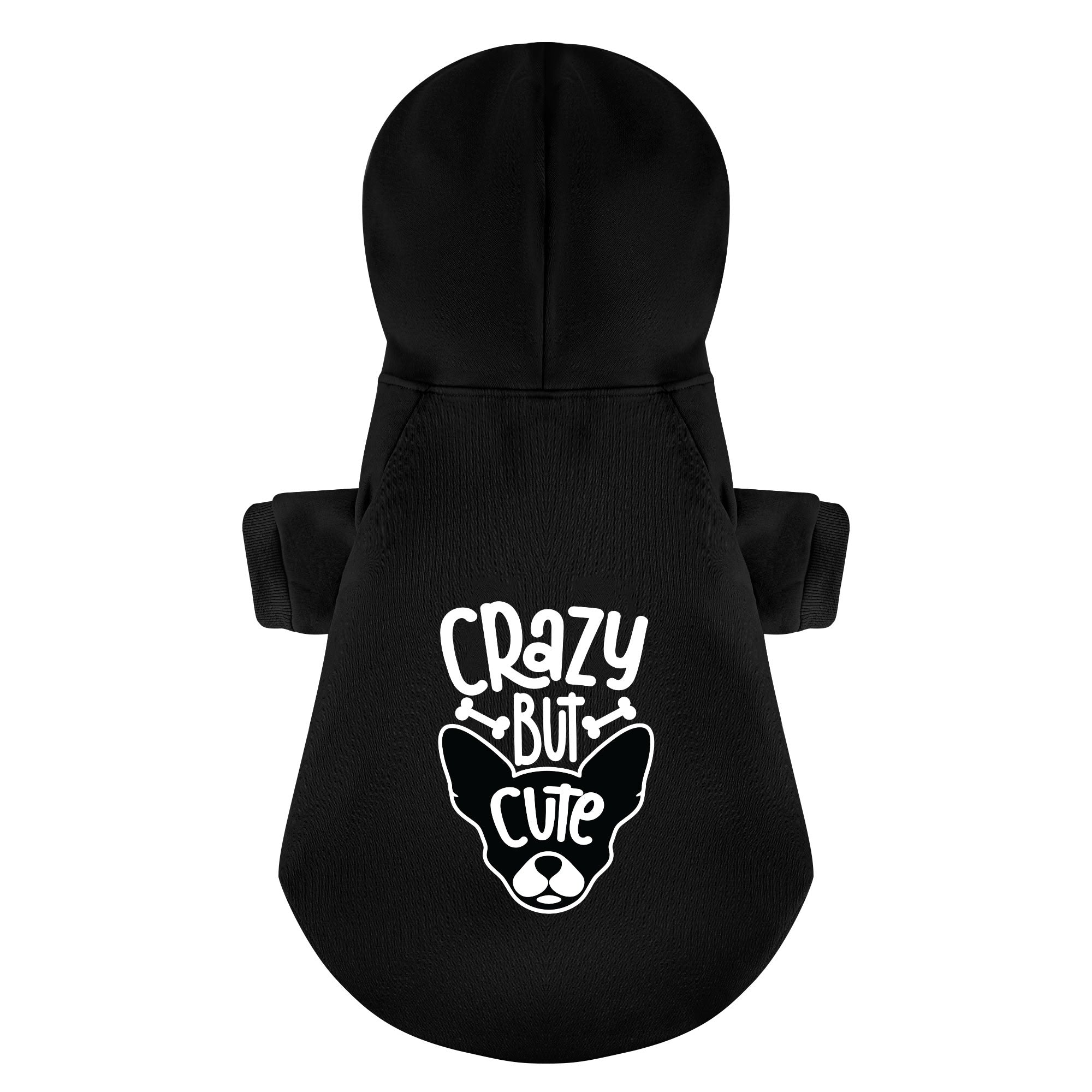 Crazy But Cute - Chihuahua Dog Hoodie