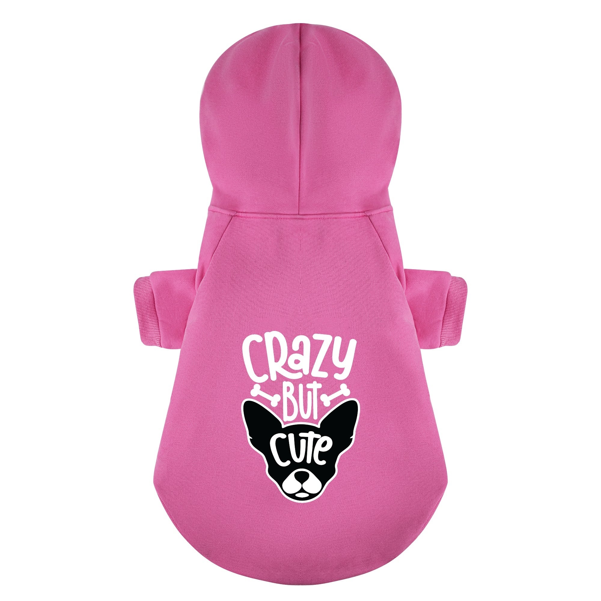 Crazy But Cute - Chihuahua Dog Hoodie