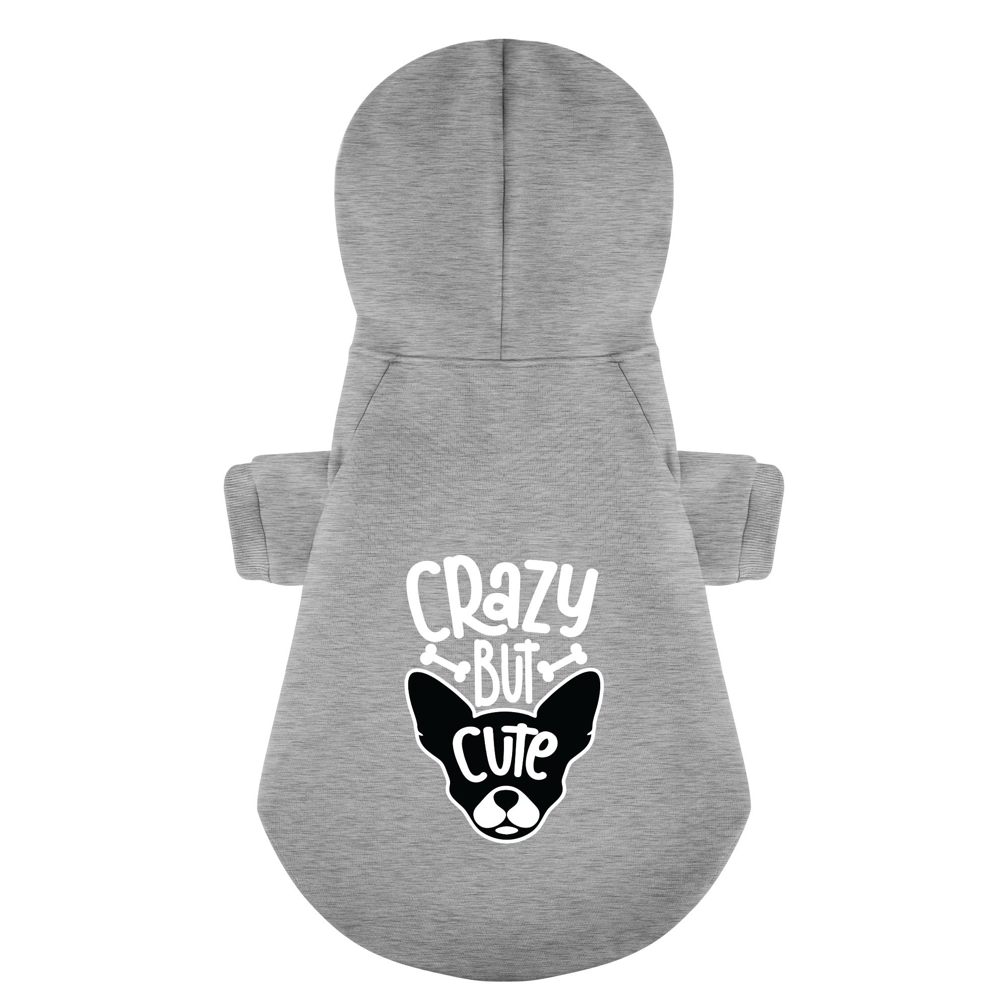 Crazy But Cute - Chihuahua Dog Hoodie