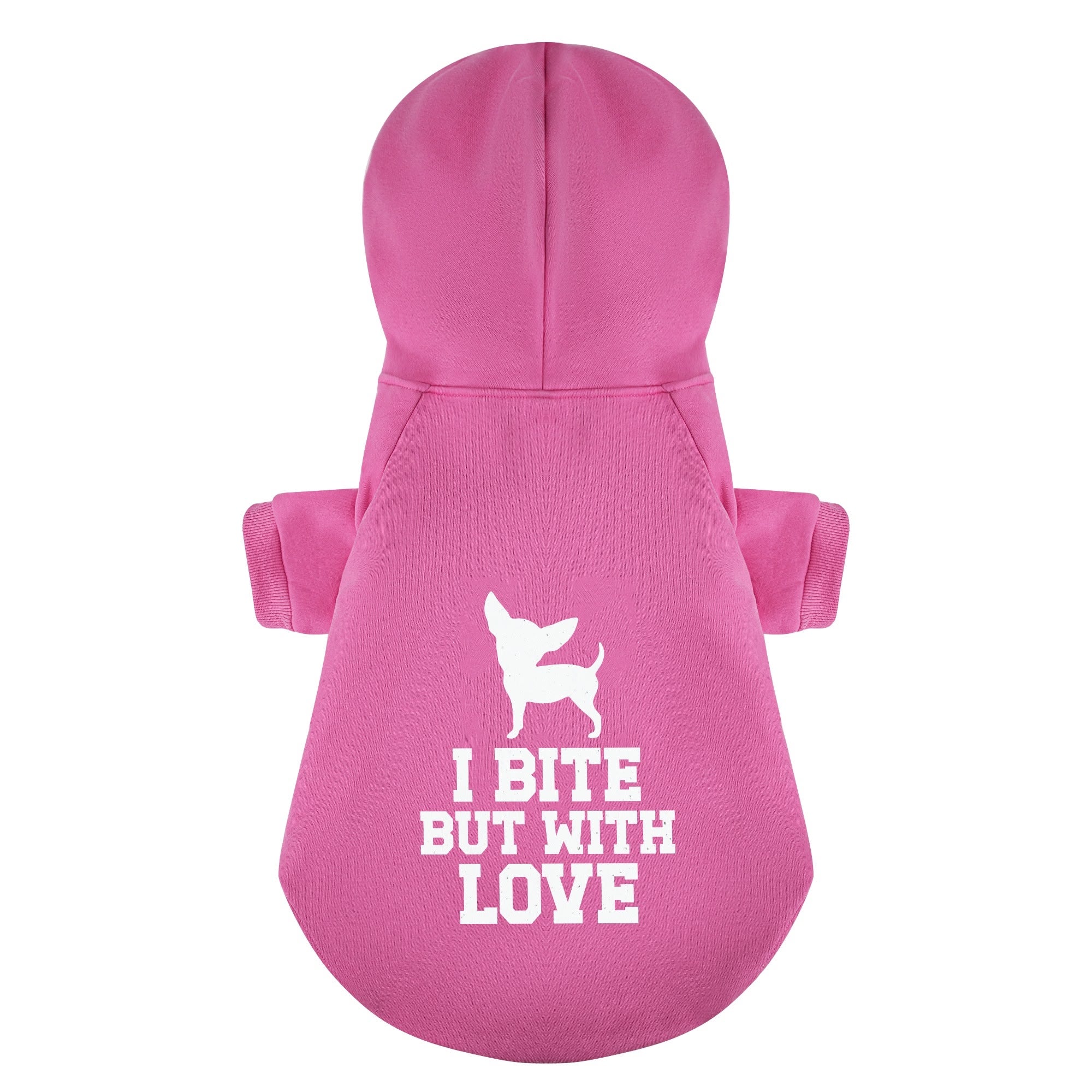 I BITE, BUT WITH LOVE - Chihuahua Dog Hoodie