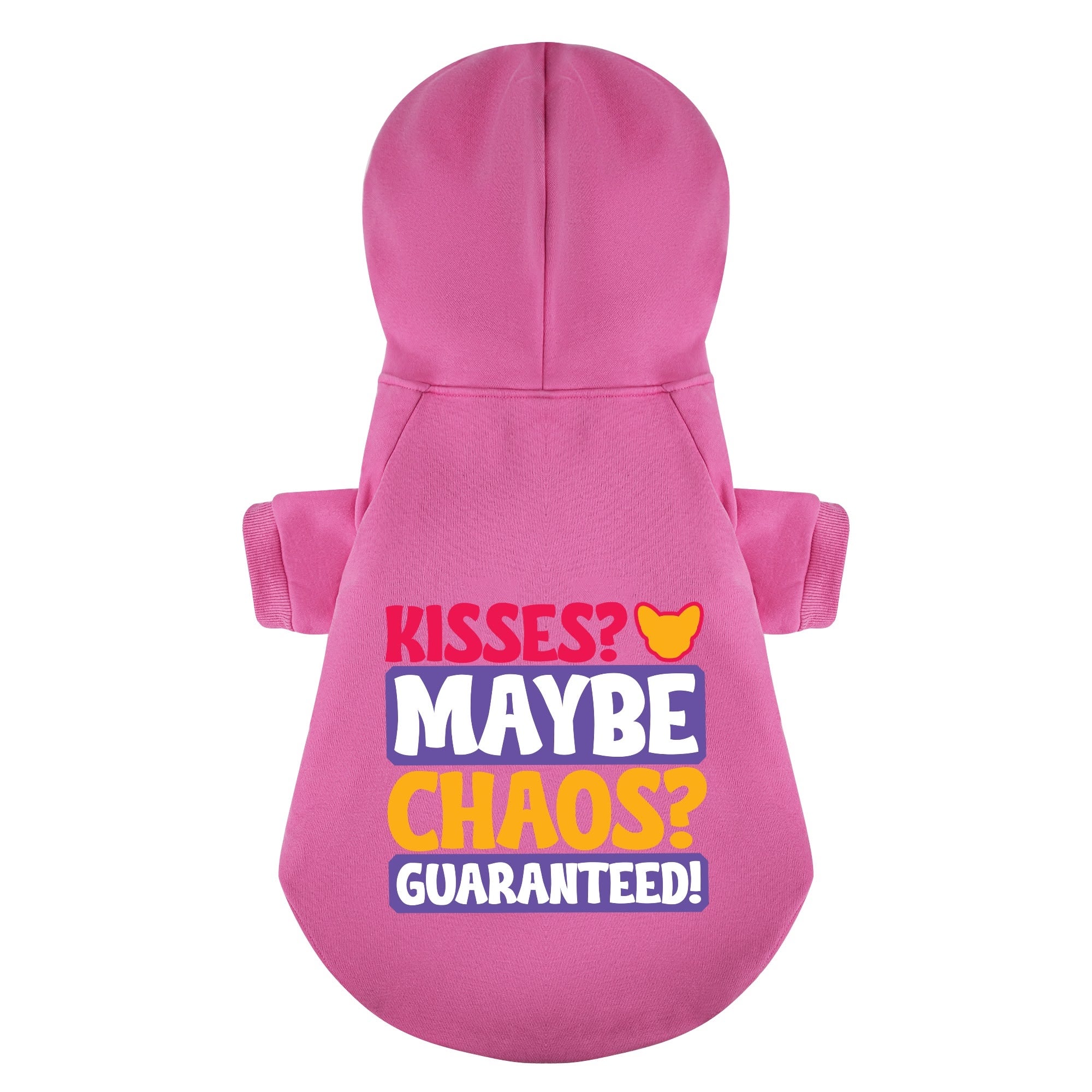 Kisses? Maybe. Chaos? Guaranteed! - Chihuahua Dog Hoodie