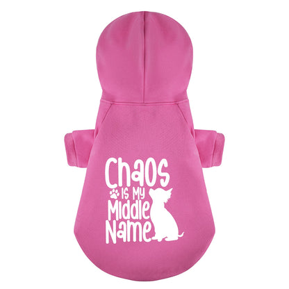 Chaos is My Middle Name - Chihuahua Dog Hoodie