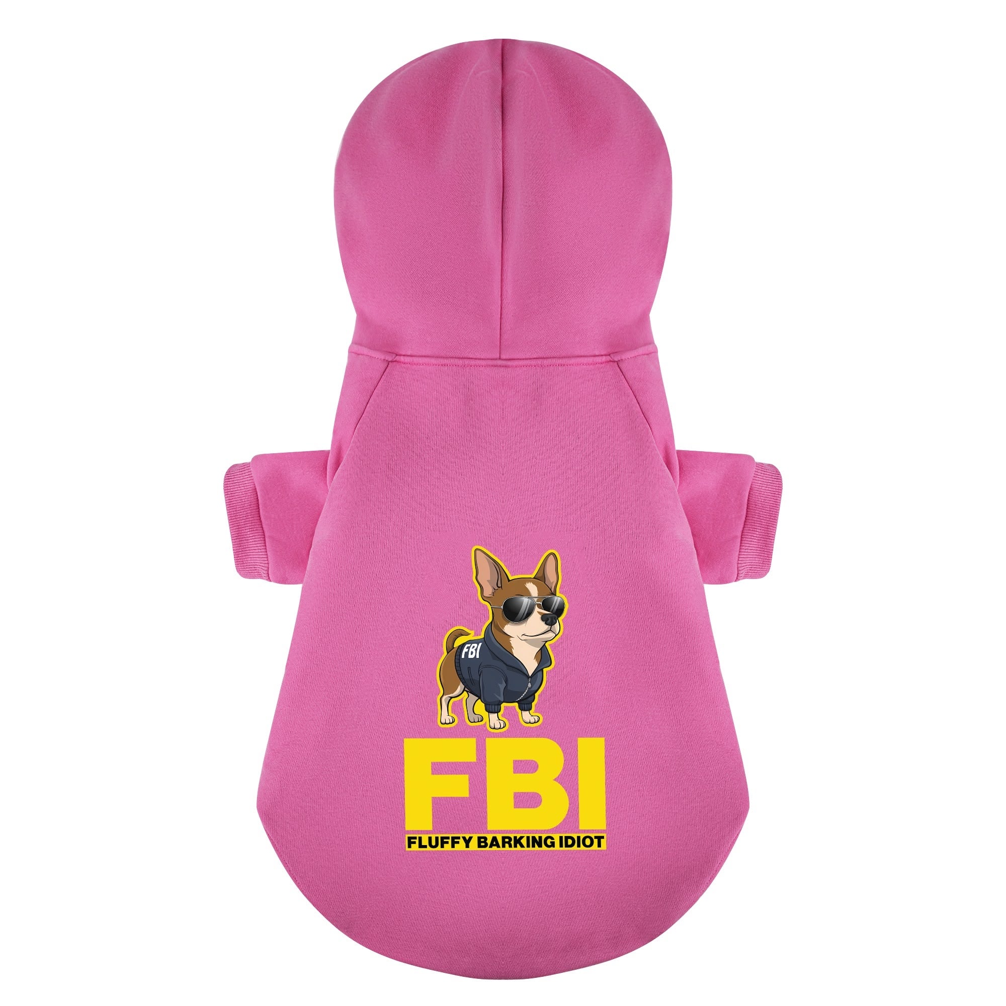 FBI ( Fluffy Barking Idiot )  - Chihuahua Dog Hoodie
