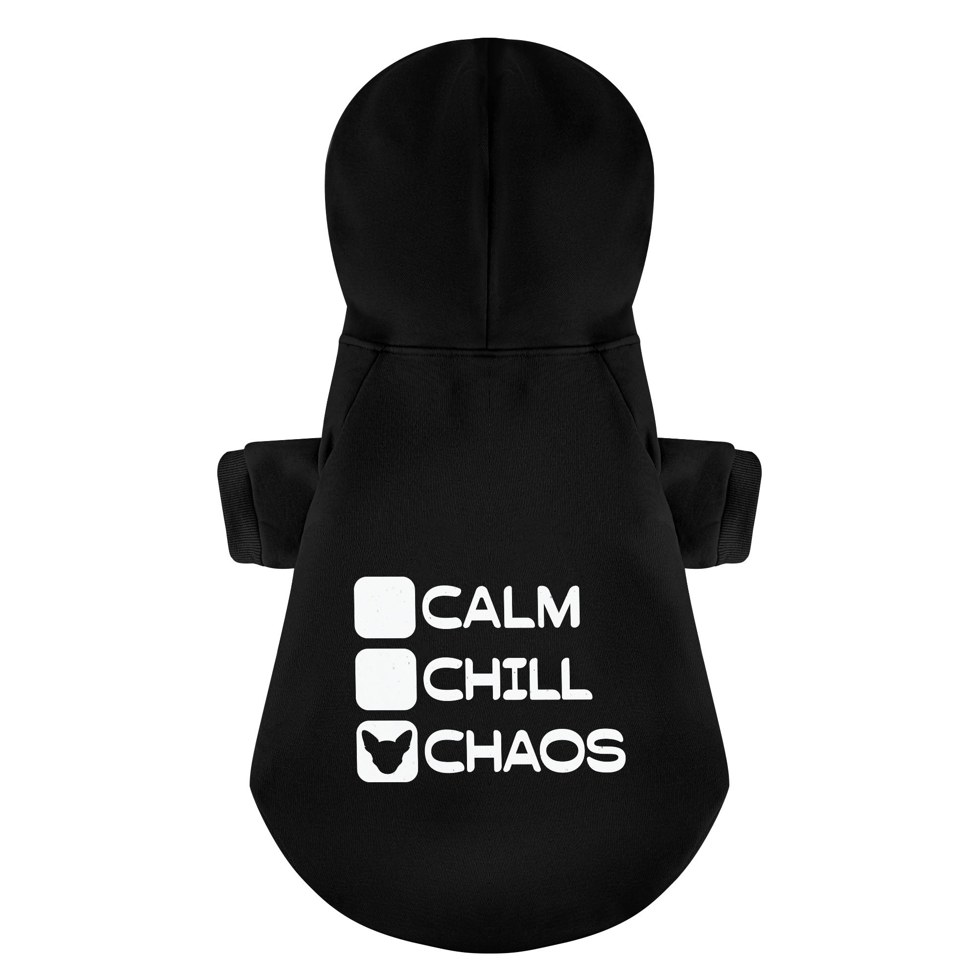 Calm,Chill,Chaos - Chihuahua Dog Hoodie